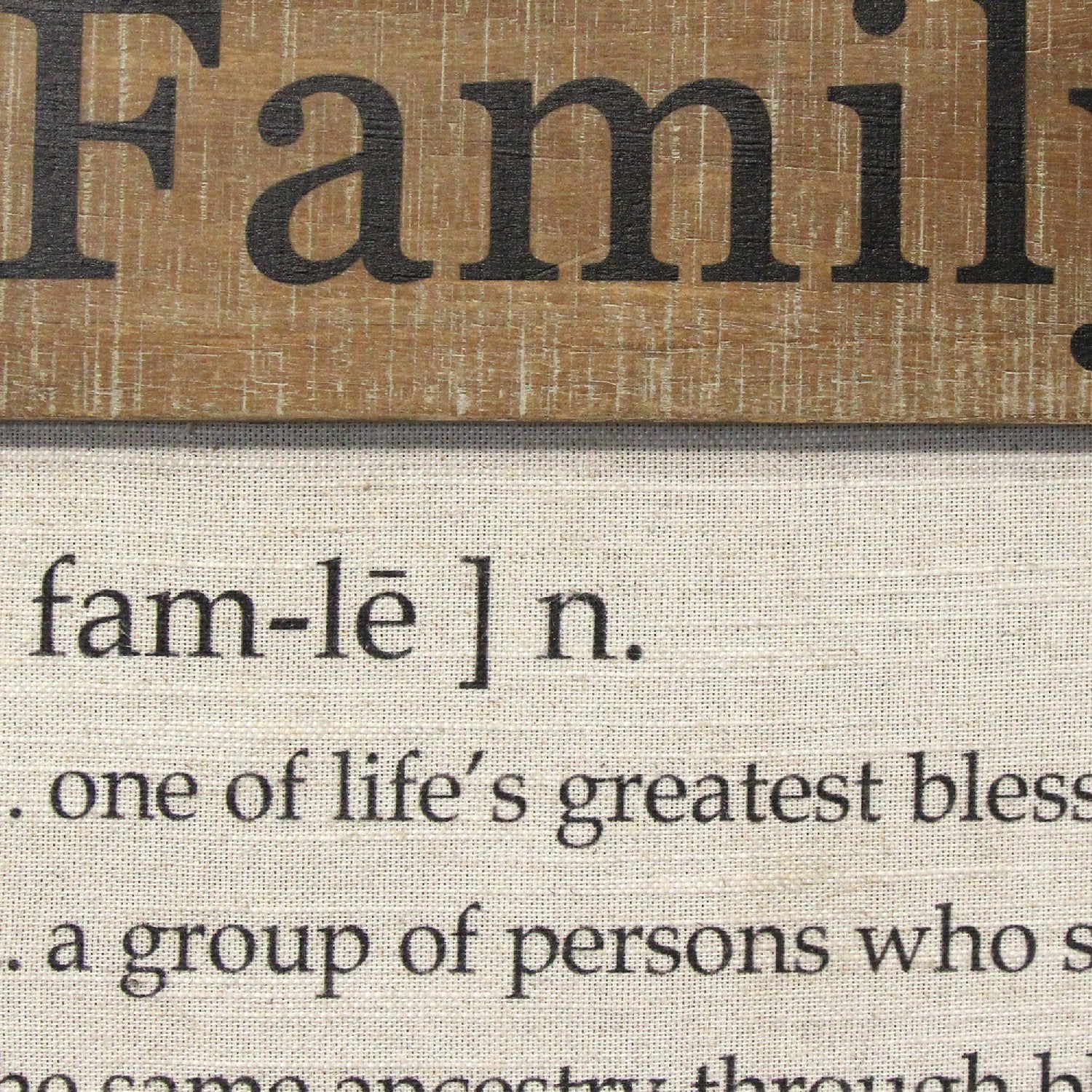 Family Definition Hanging Wall Art