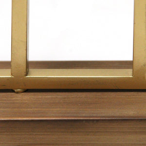 "Faith" Gold Metal and Wood Tabletop