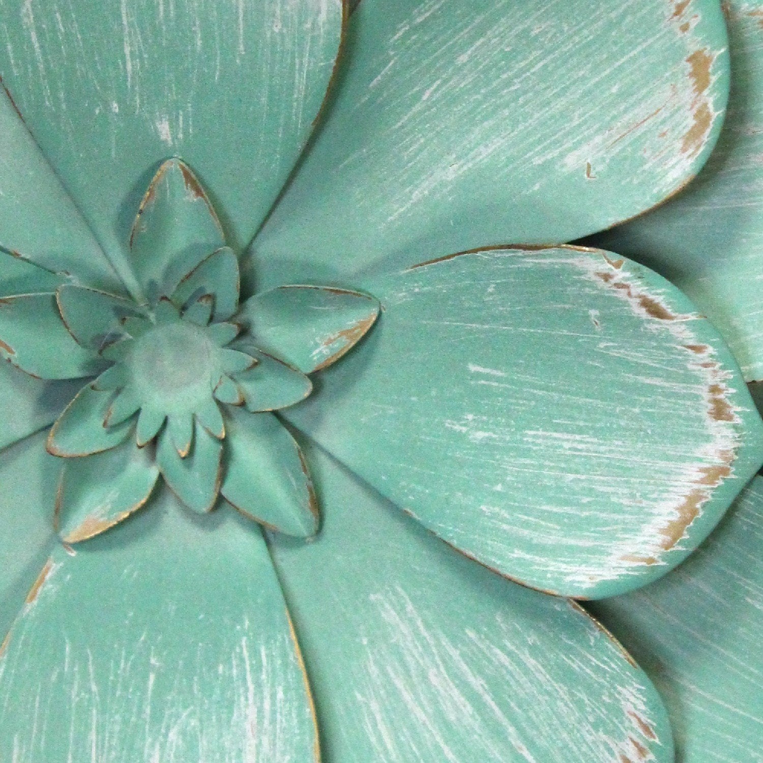 S/3 Distressed Stunning Tricolor Metal Flowers