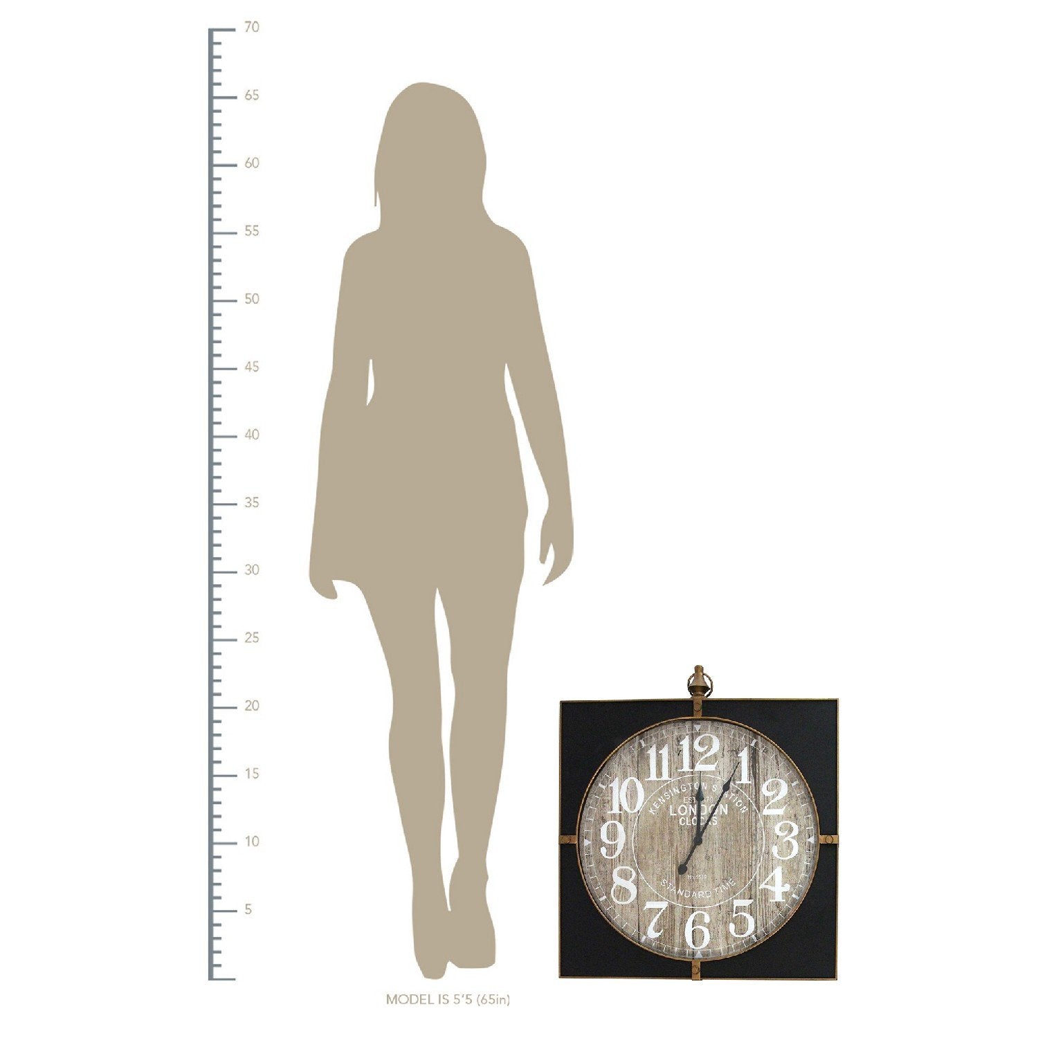 Vintage Industrial Style Wall Clock