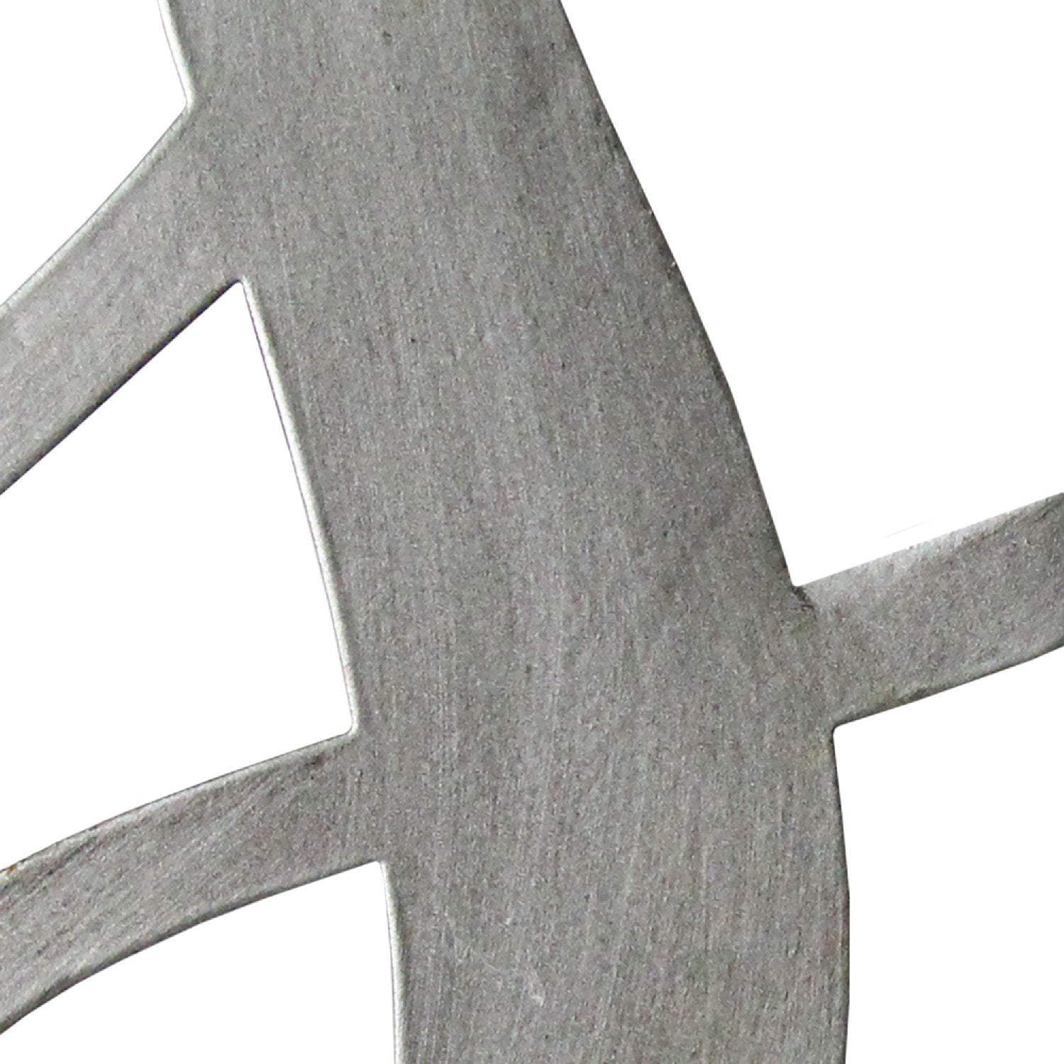 Scripted "Blessed" Satin Metal Wall Decor