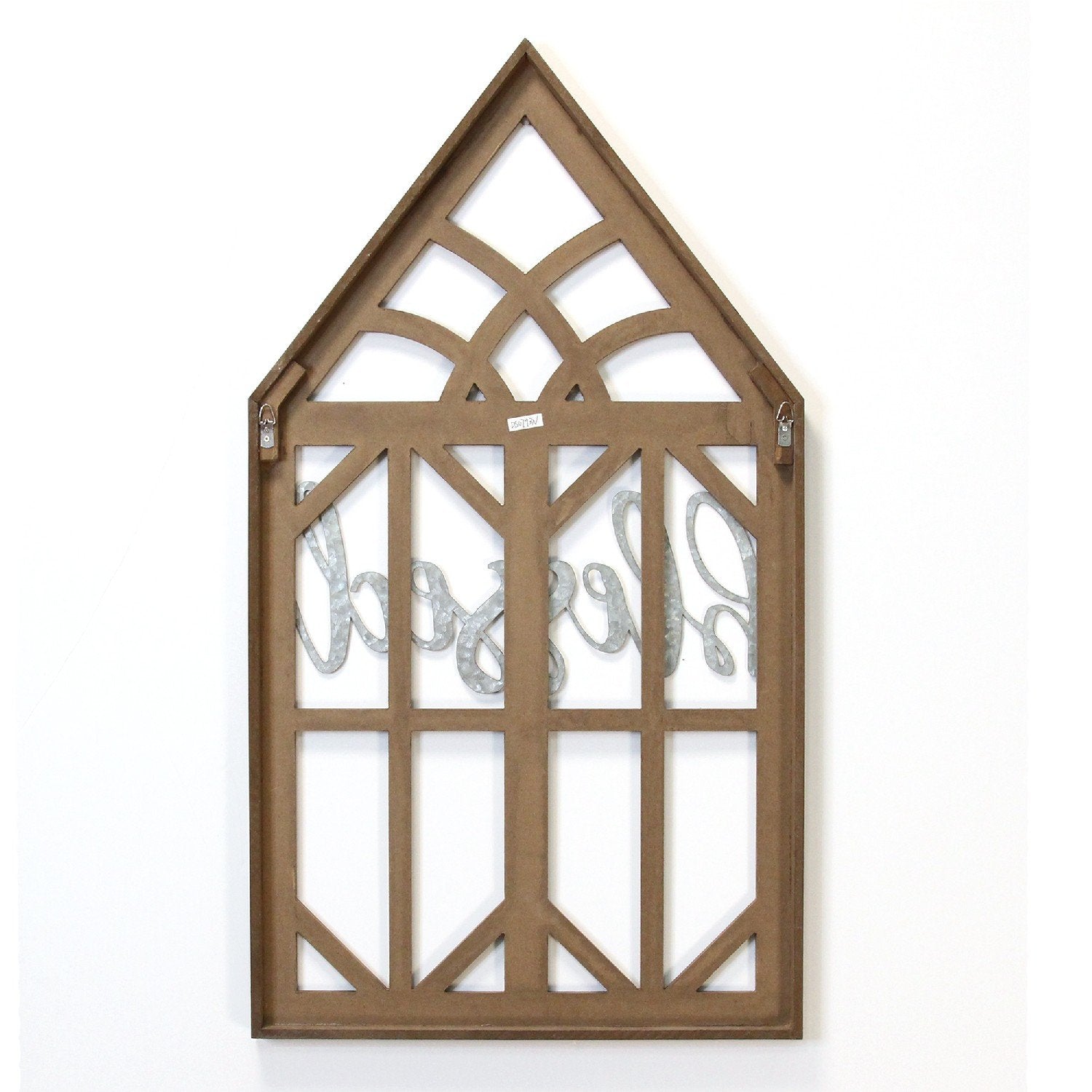 Blessed Window Shape Wood Framed Wall Art