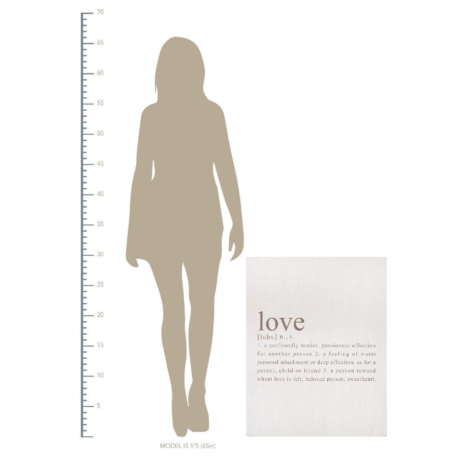 "Definition of Love" White Wall Decor