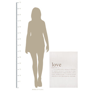"Definition of Love" White Wall Decor
