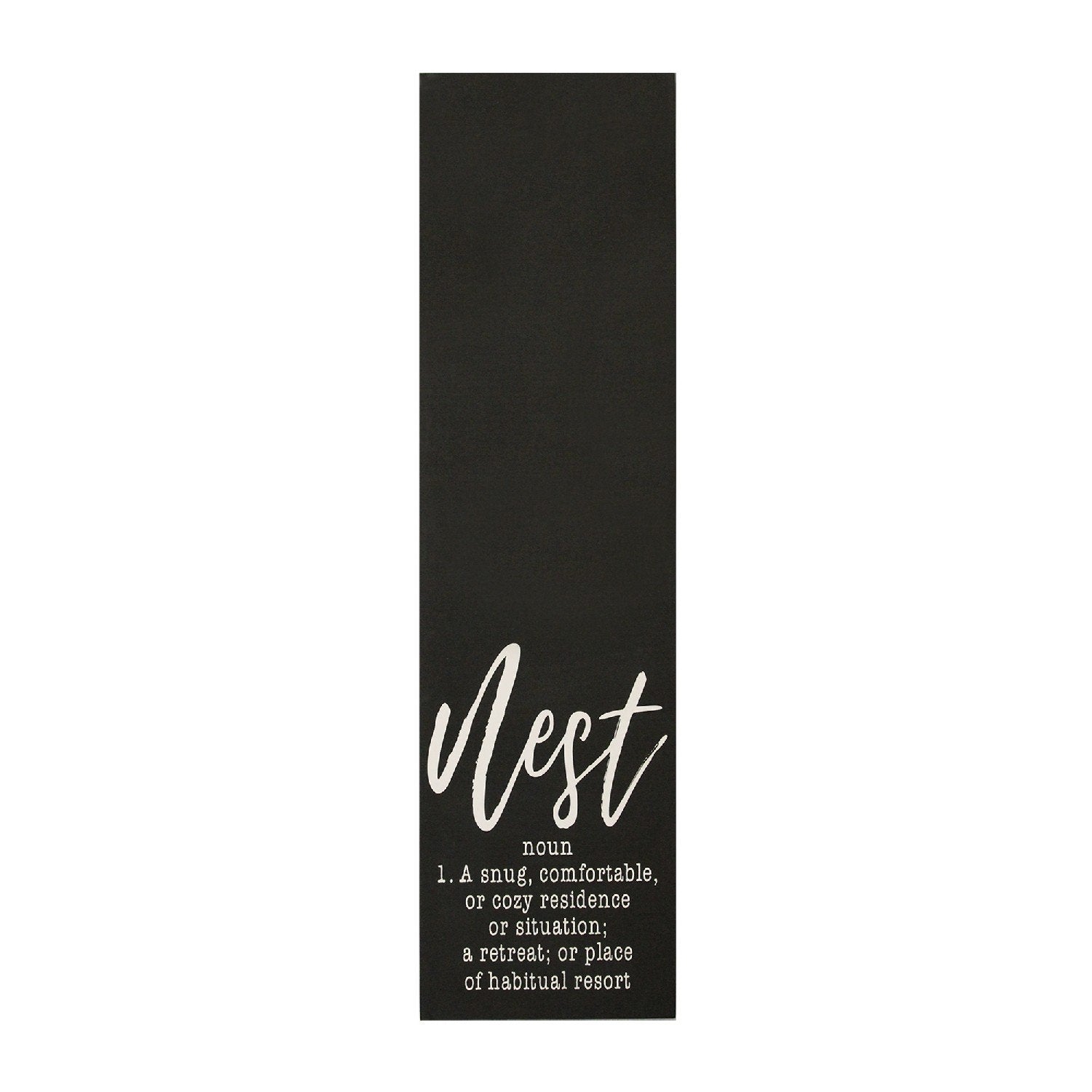 White on Black Nest Definition Oversized Wall Art