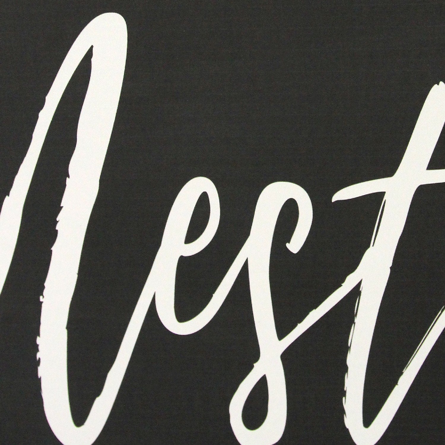 White on Black Nest Definition Oversized Wall Art