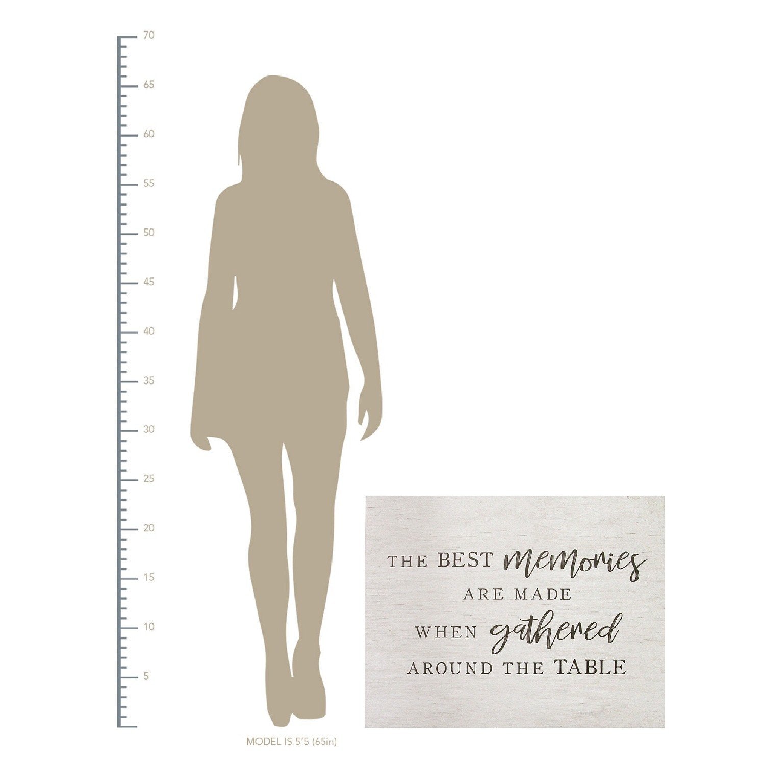 Best Memories Gathered Around The Table Oversized Wall Art