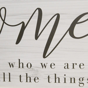 "Home" Quote Wall Decor