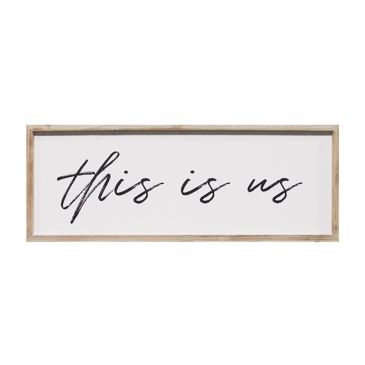 "This Is Us" Wood Framed Wall Art