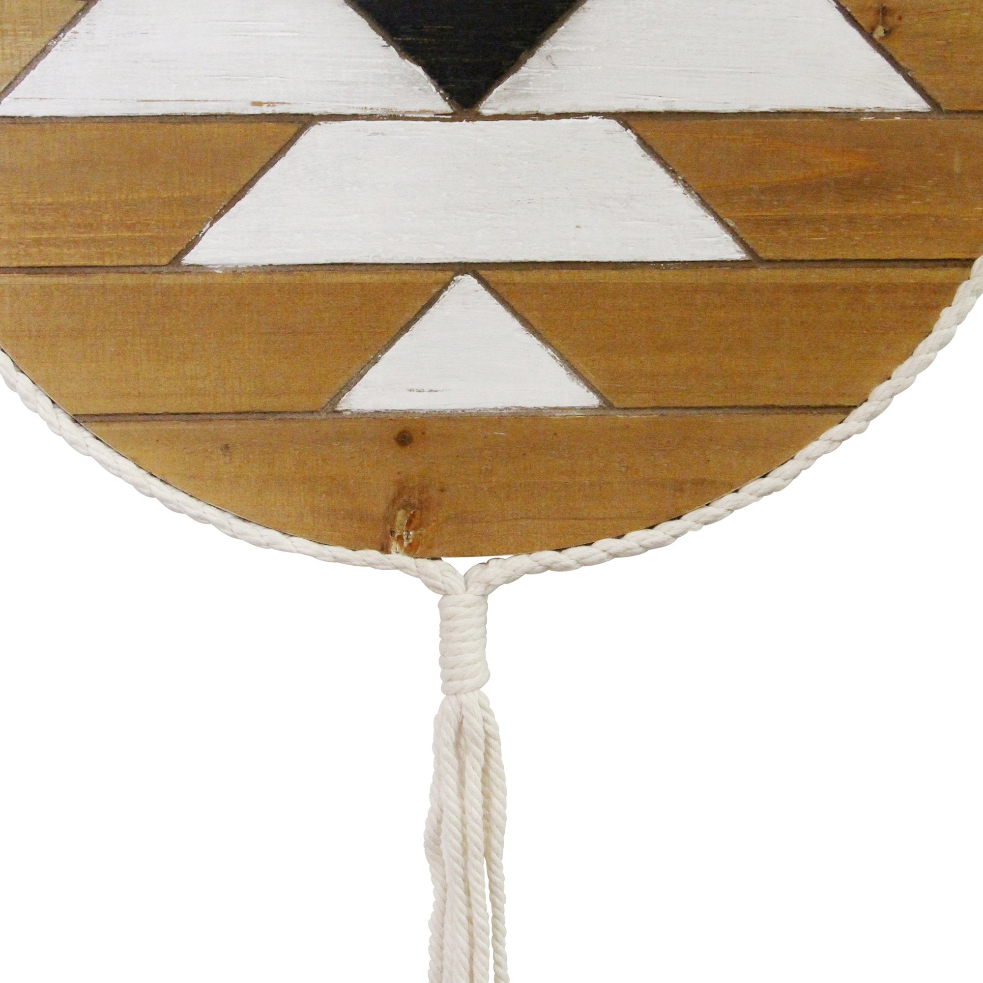 Boho Style Hanging Mayan Design Wood Wall Art