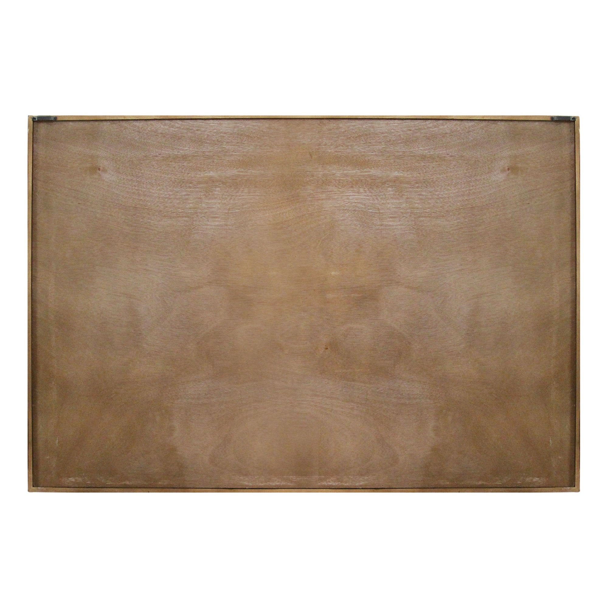 Watercolor World Map Wood Framed Wall Art