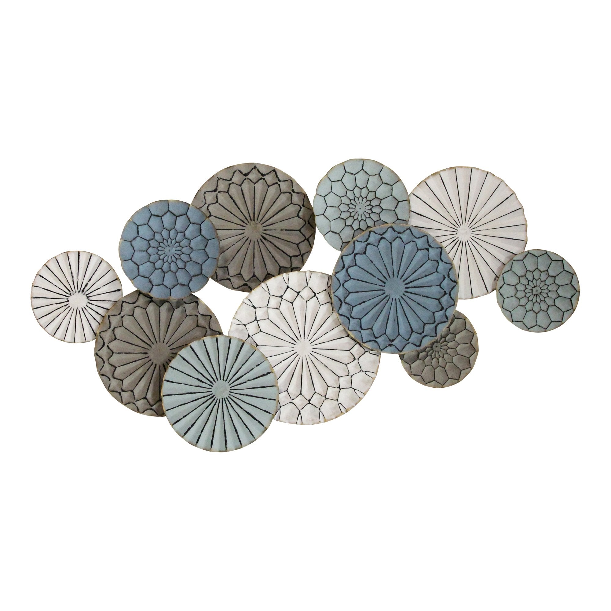 Boho-Inspired Metal Plates Wall Decor