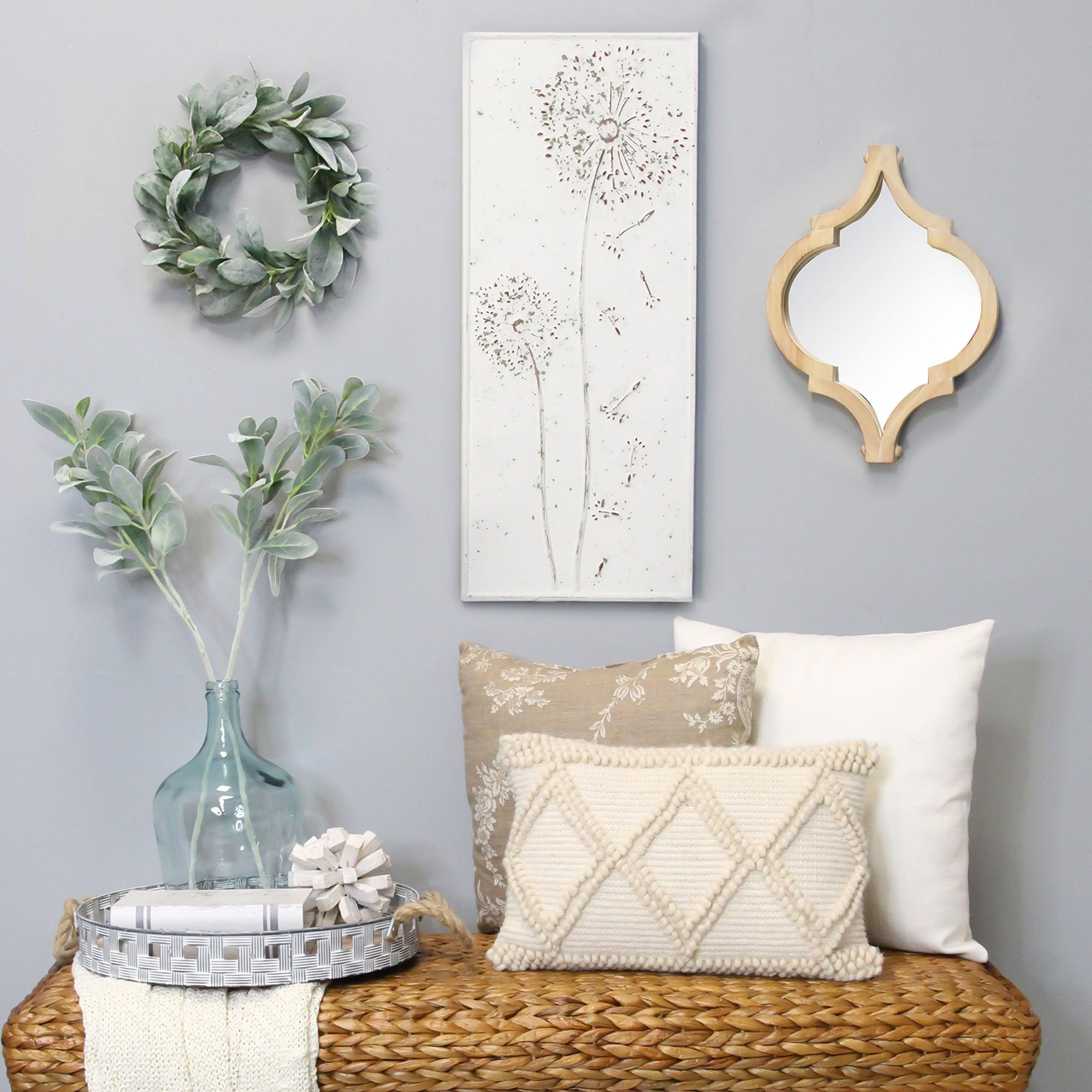 Bohemian Chic Moroccan Inspired Wood Wall Mirror