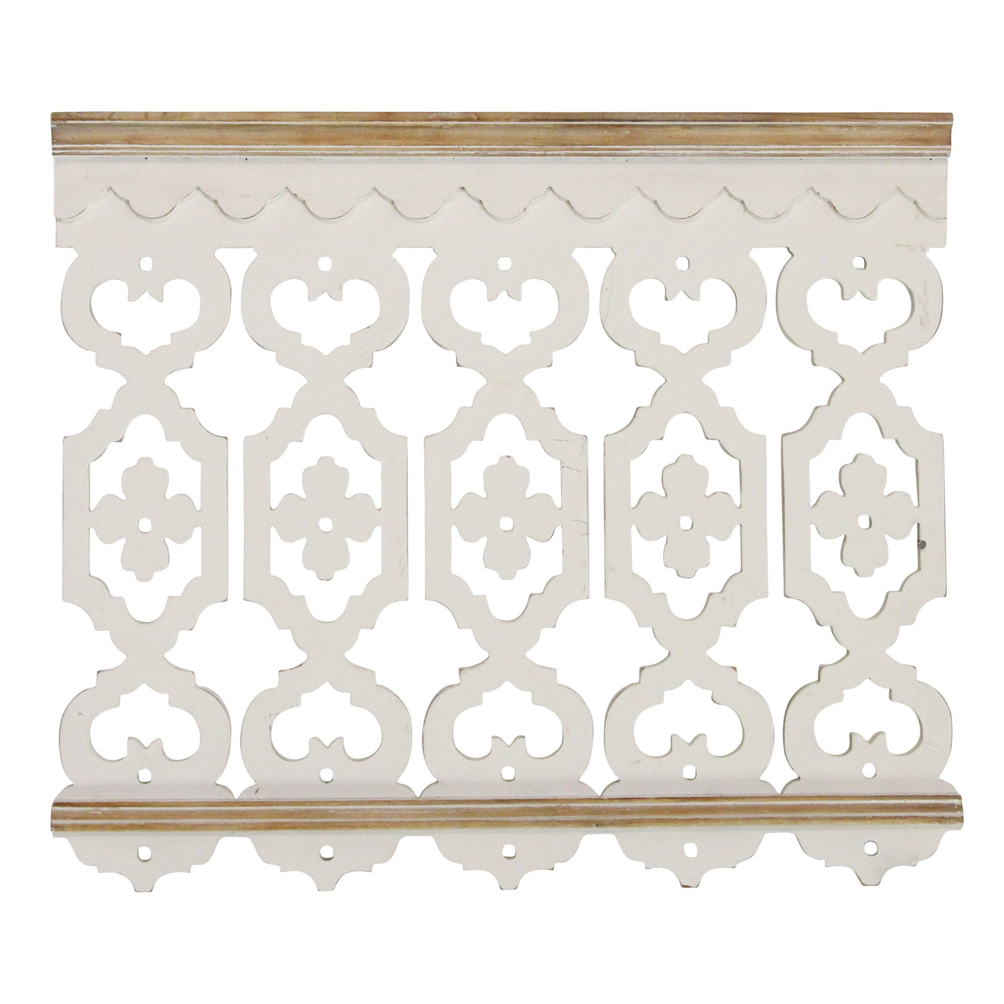 Vintage Look Two Tone Geometric Wood Wall Art