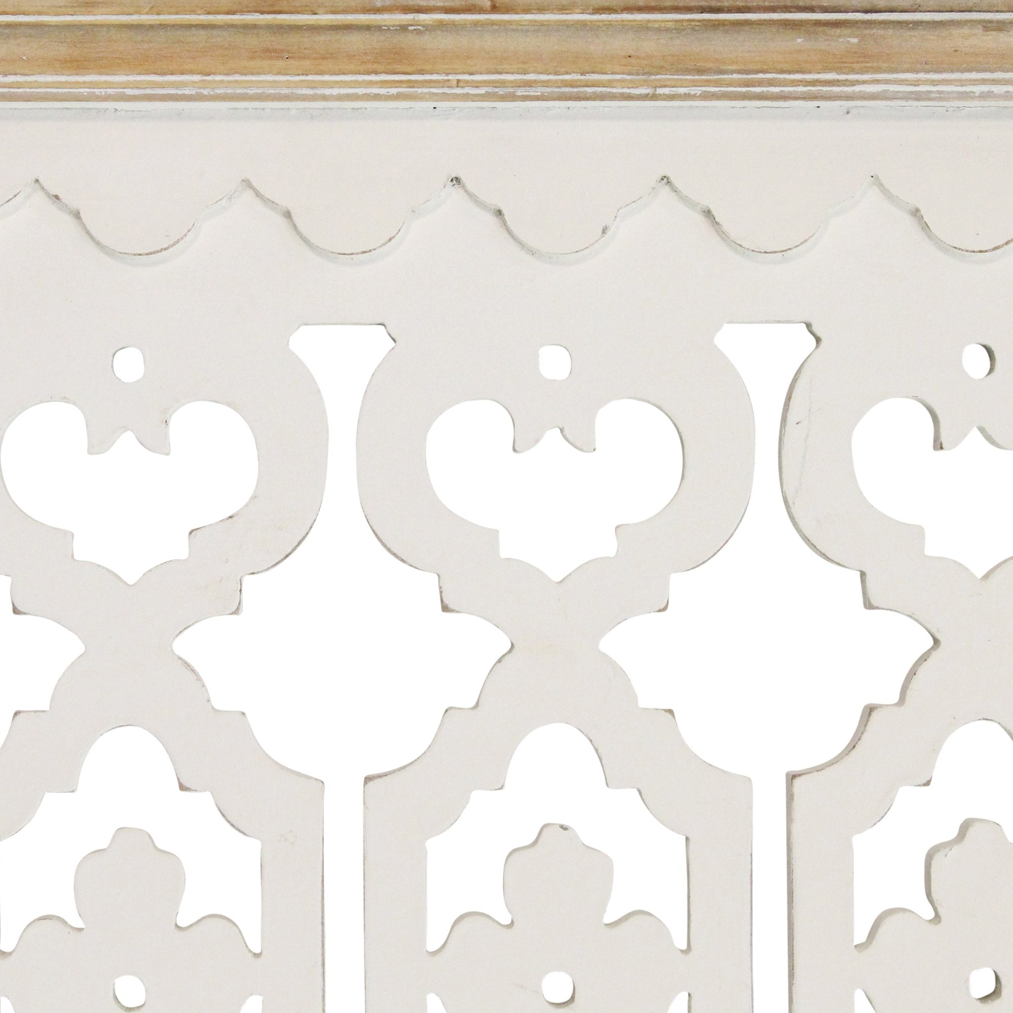 Vintage Look Two Tone Geometric Wood Wall Art