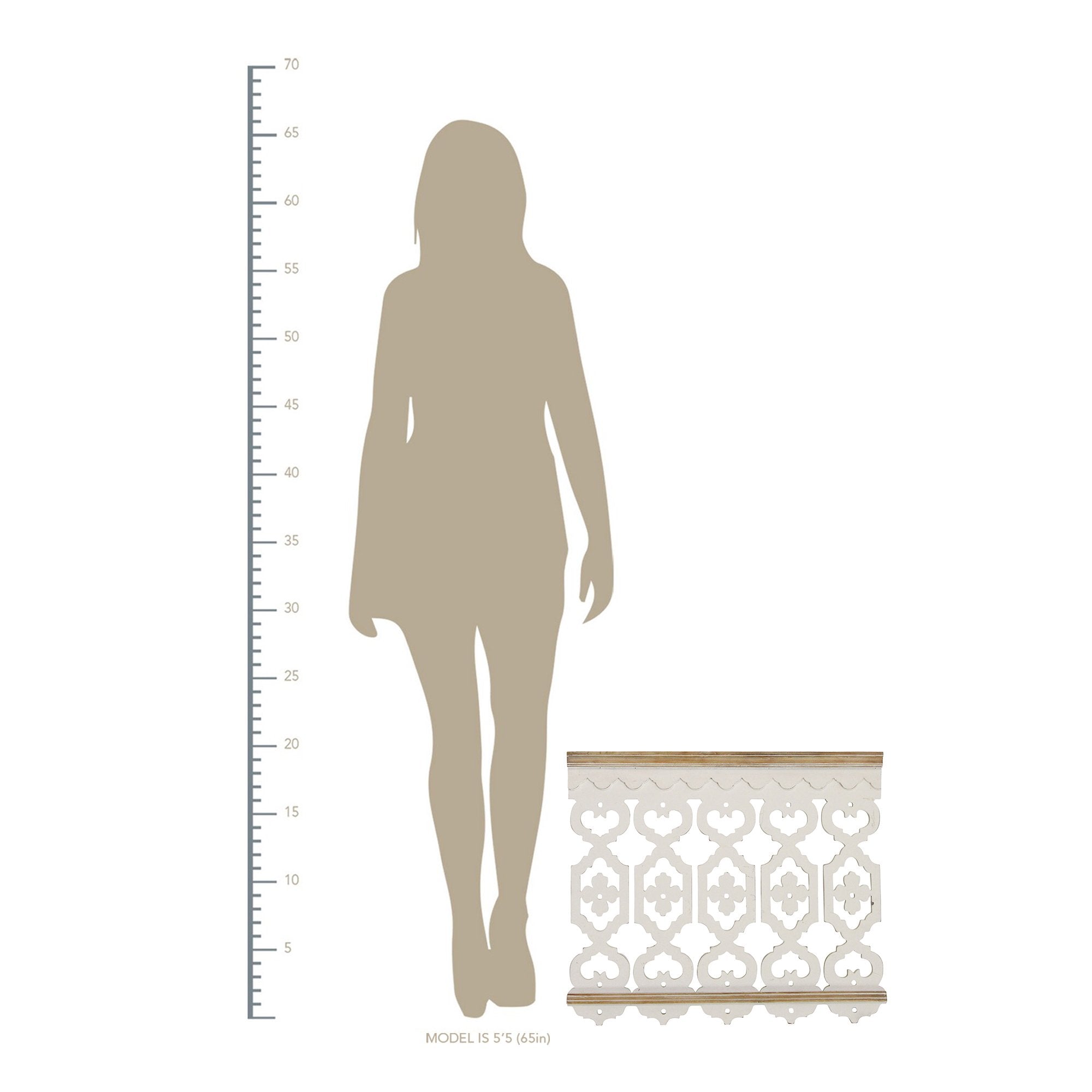 Vintage Look Two Tone Geometric Wood Wall Art