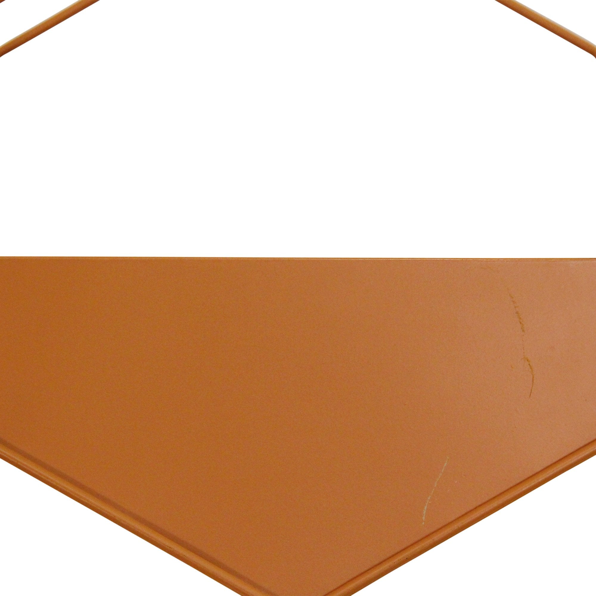 Orange Metal Wall Planter