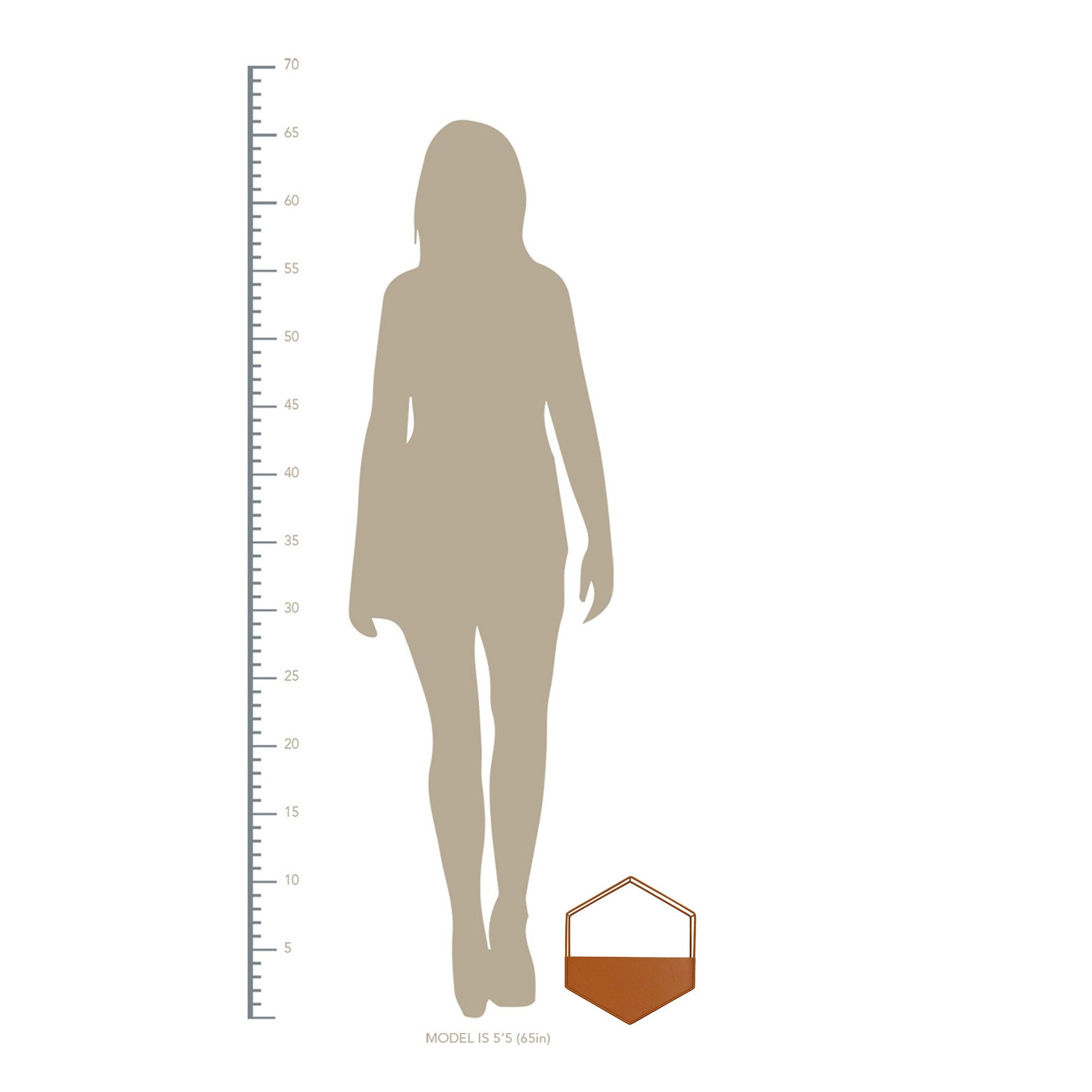 Orange Metal Wall Planter