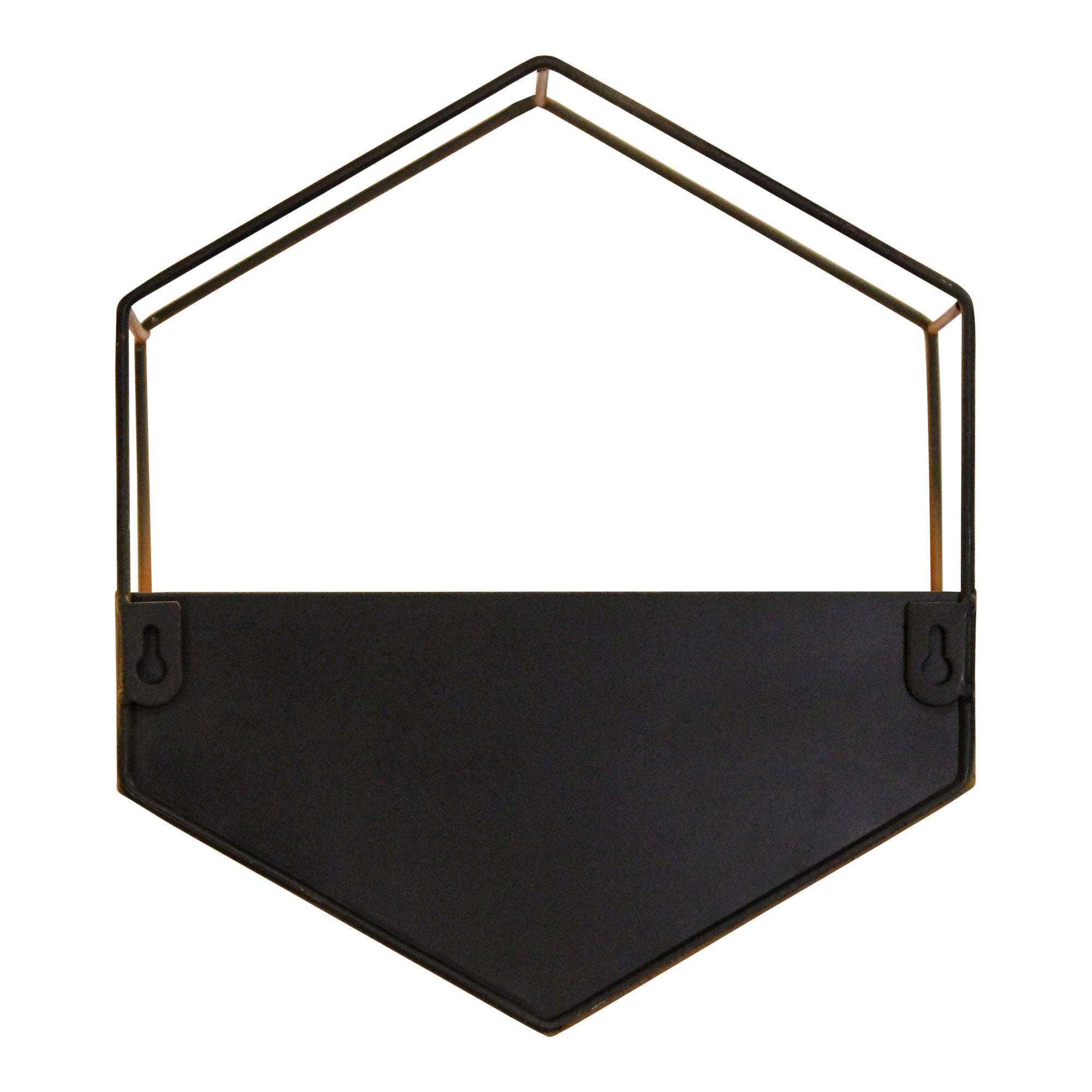 Orange Metal Wall Planter