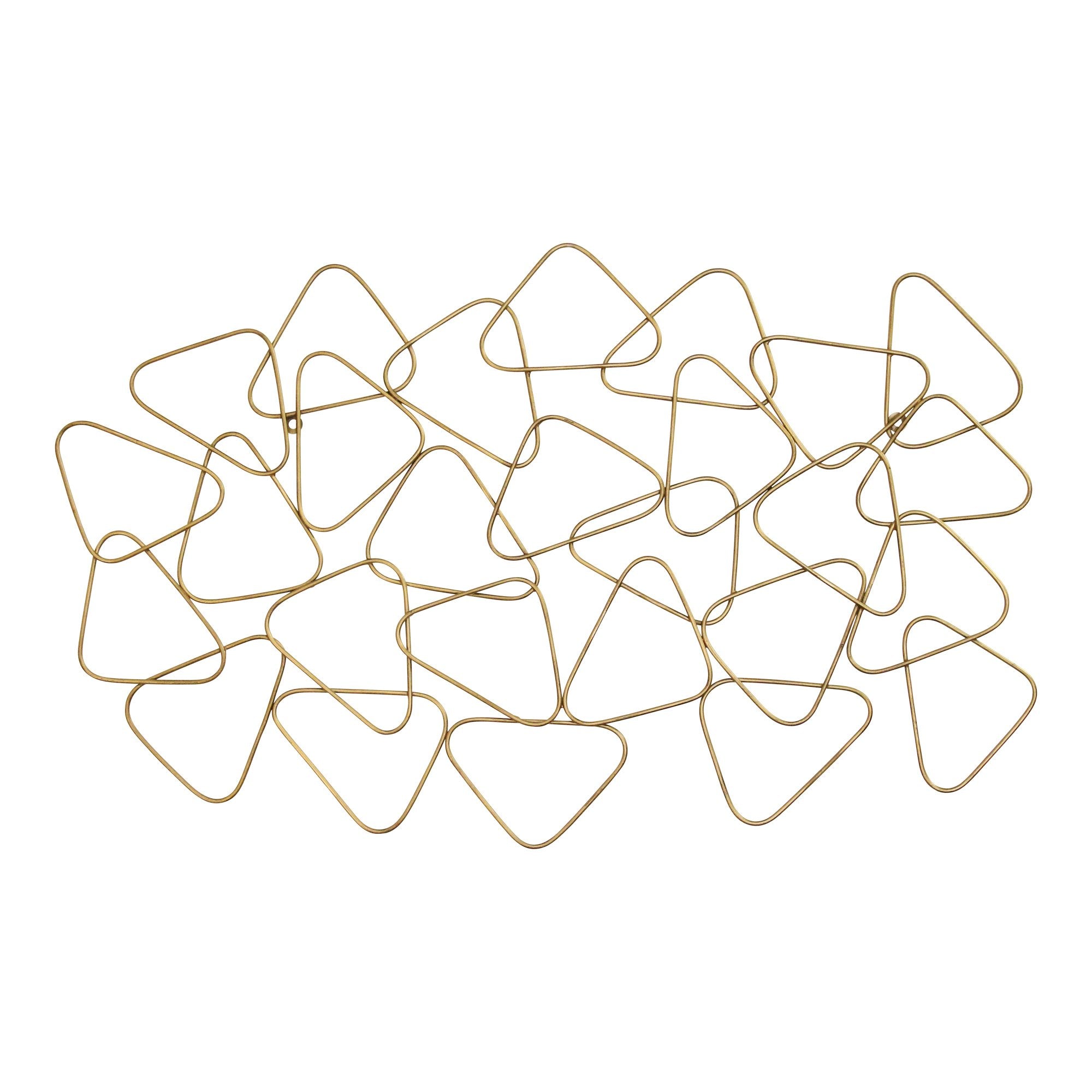 Mid-Century Gold Metal Statement Wall Decor
