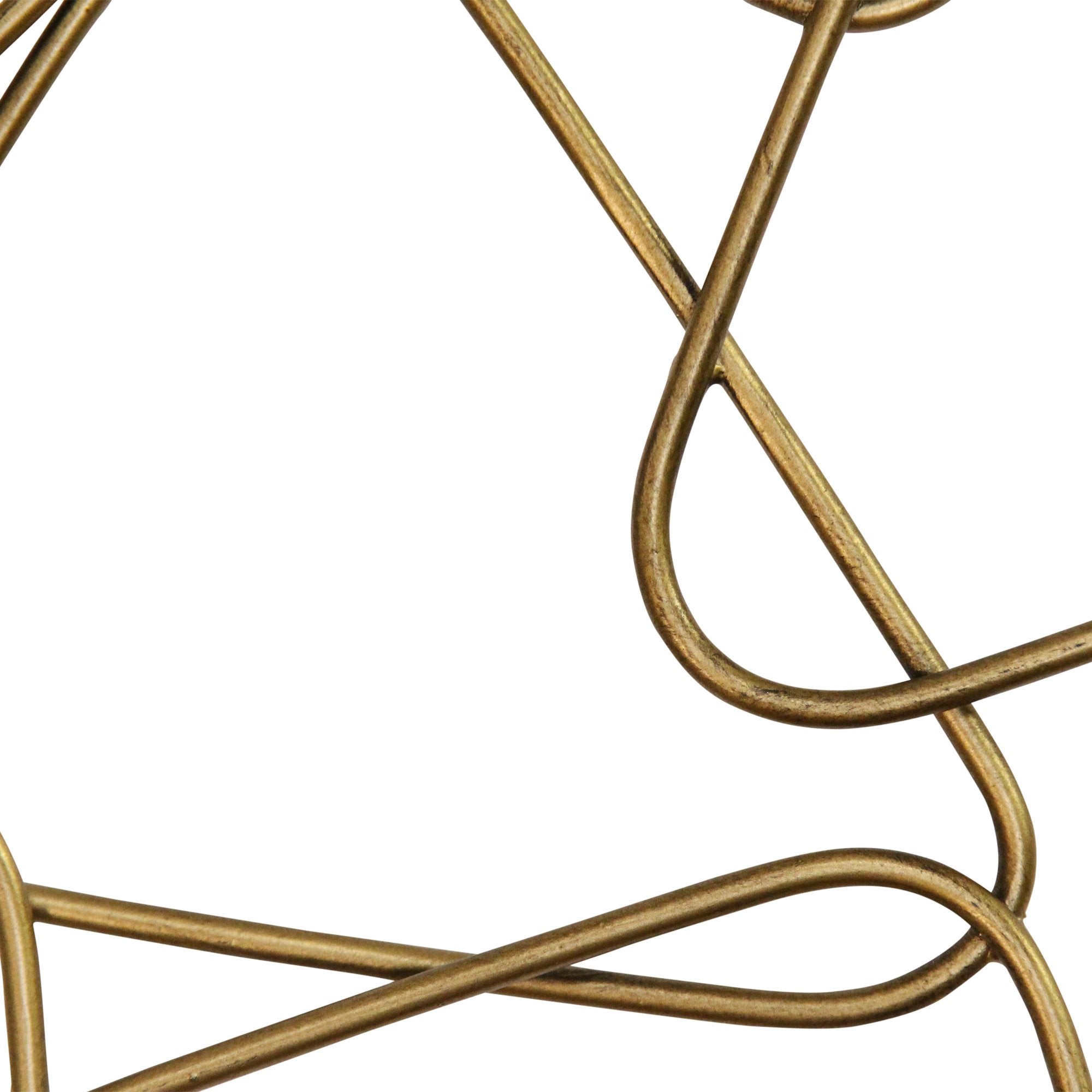 Mid-Century Gold Metal Statement Wall Decor