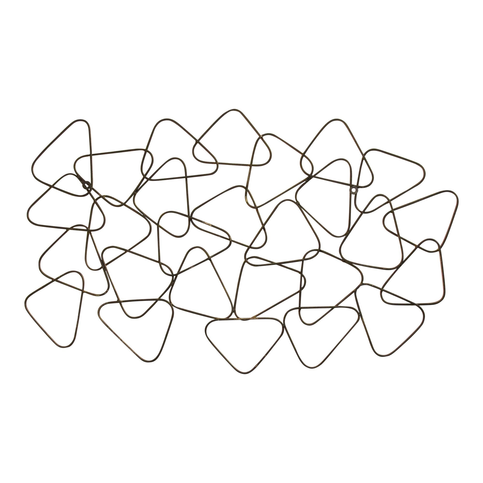 Mid-Century Gold Metal Statement Wall Decor