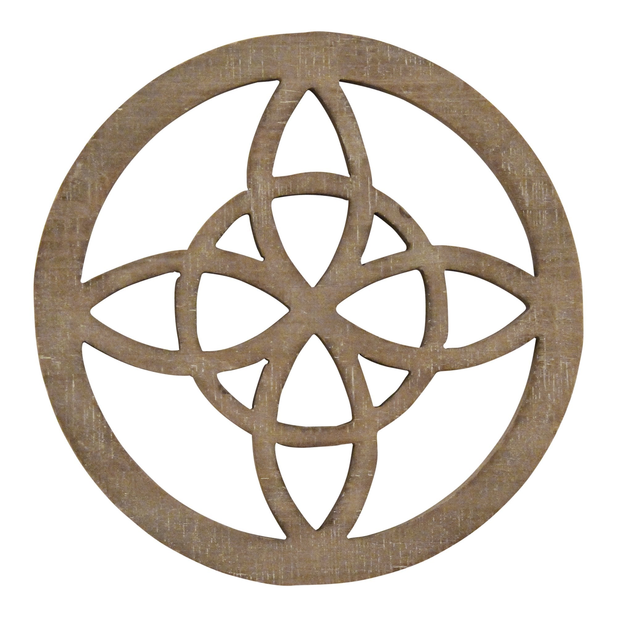 Celtic Inspired Design Wood Medallion Wall Art Deep Tone
