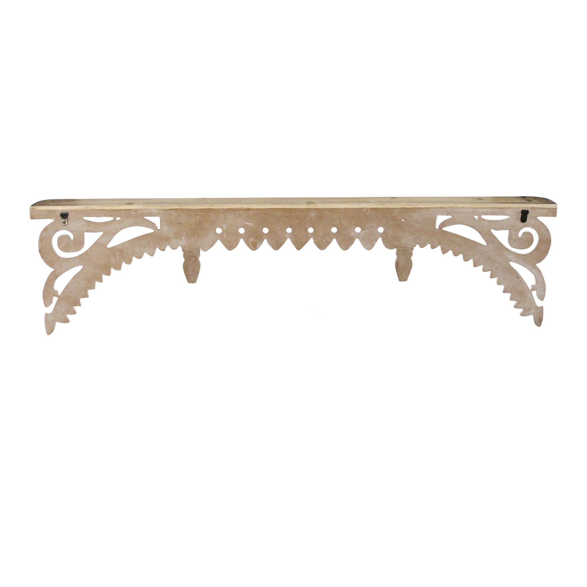 Distressed Vintage Wood Wall Shelf