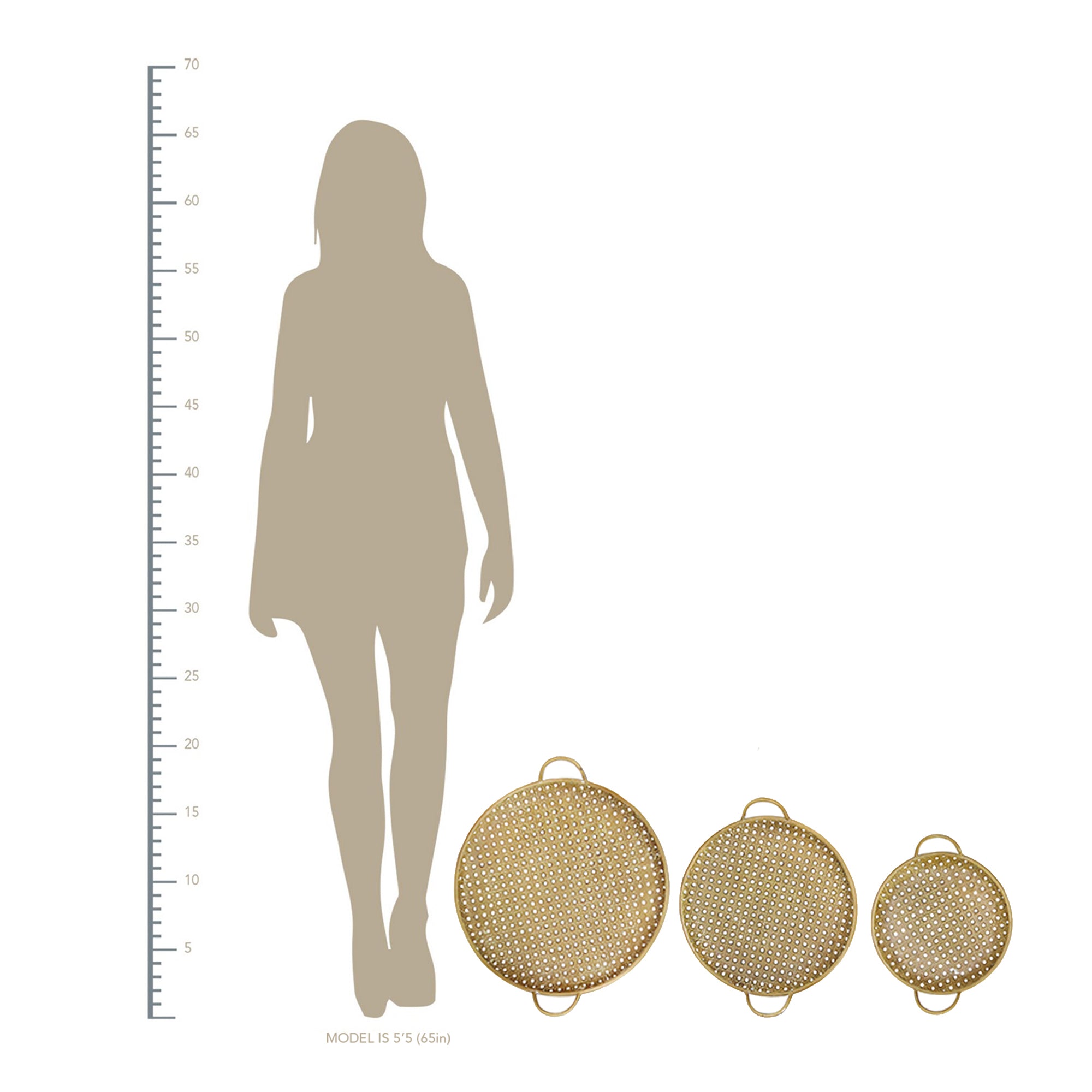 S 3 Carribean Decorative Metal Trays