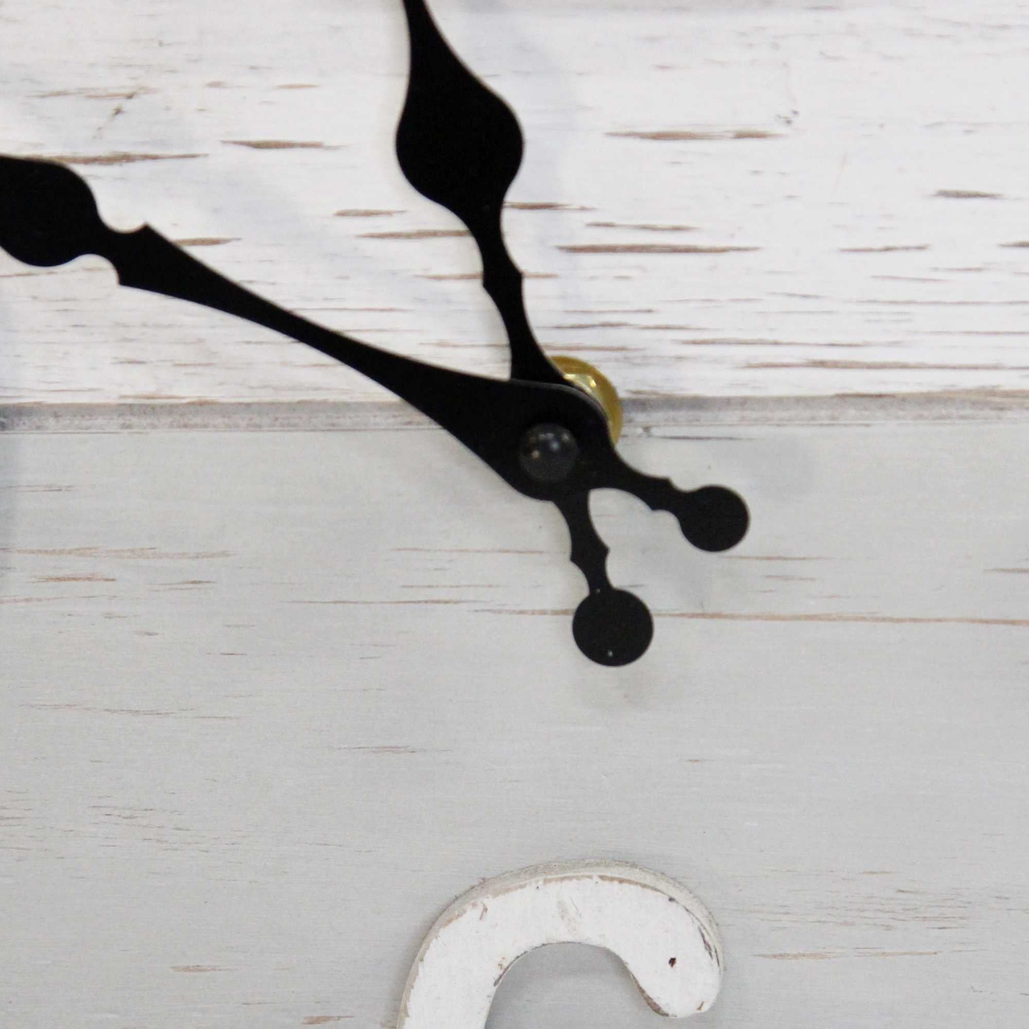 Coastal Two-Tone Wood Table Clock