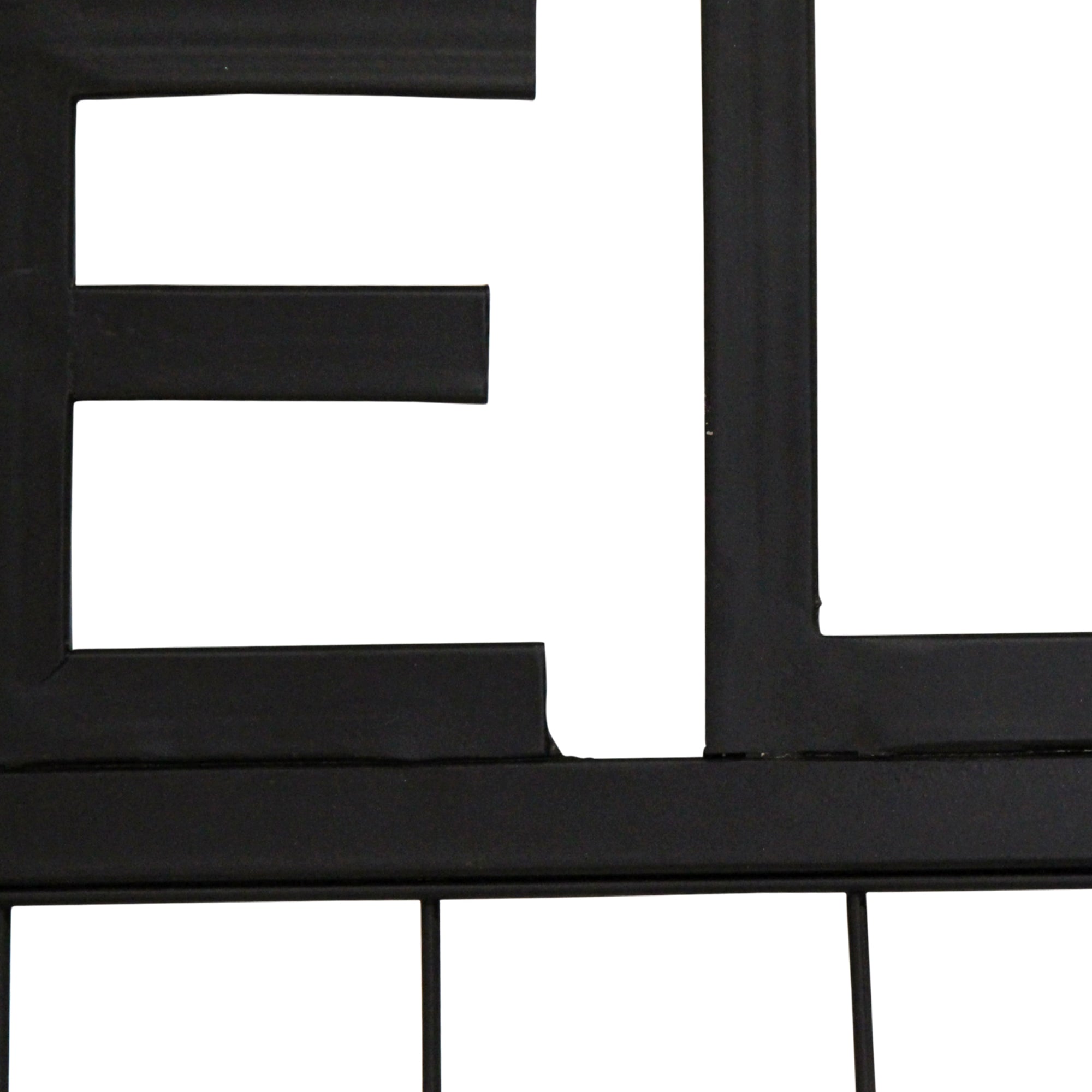 Modern Black "Welcome" Wall Decor