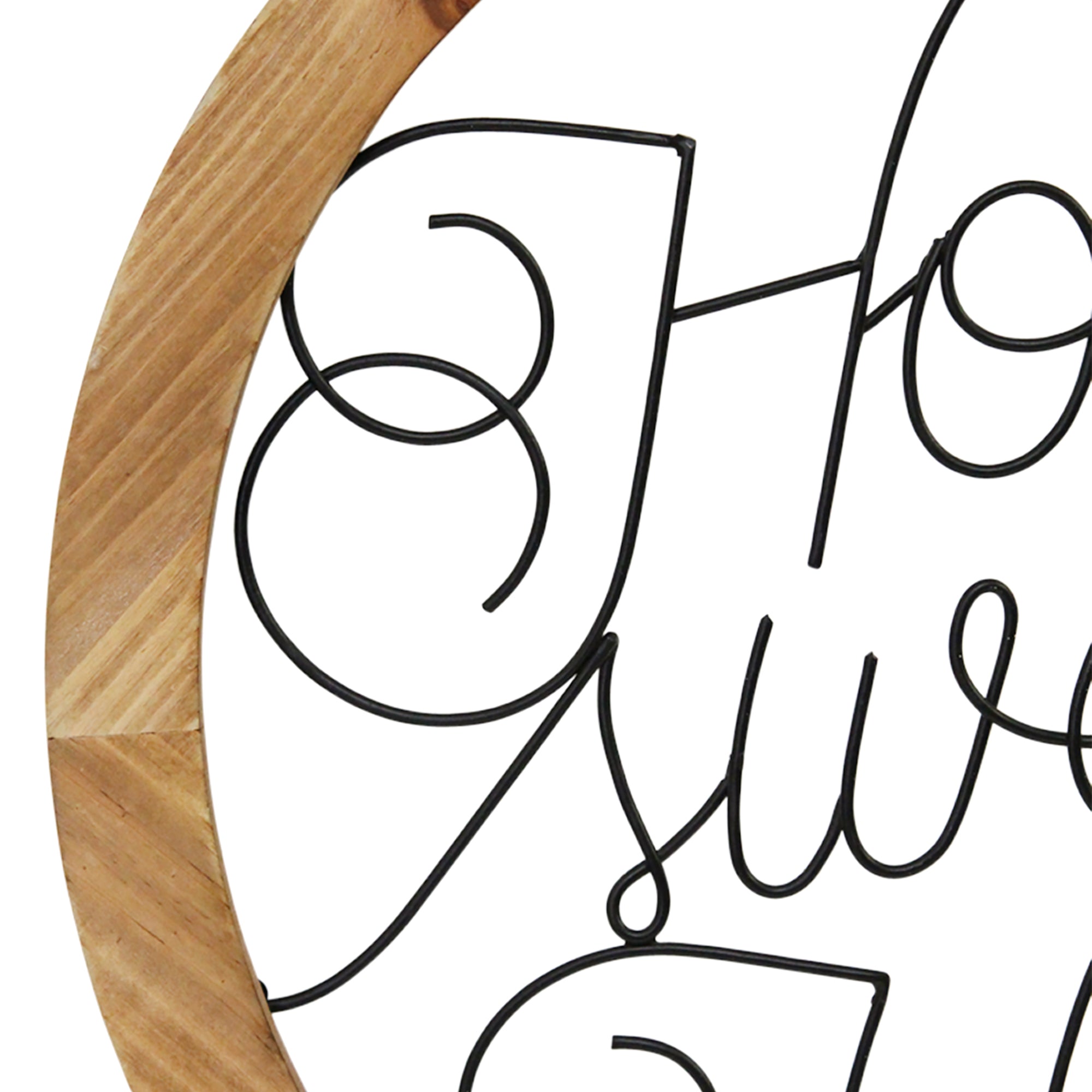 Black "Home Sweet Home" Wood and Metal Wall Decor