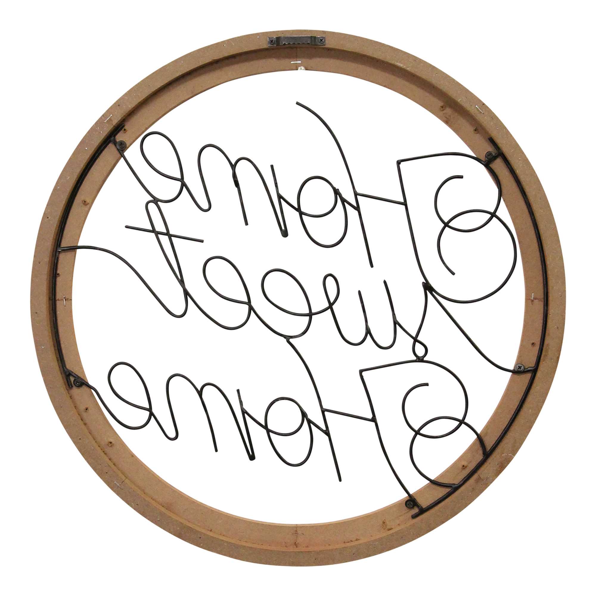 Black "Home Sweet Home" Wood and Metal Wall Decor