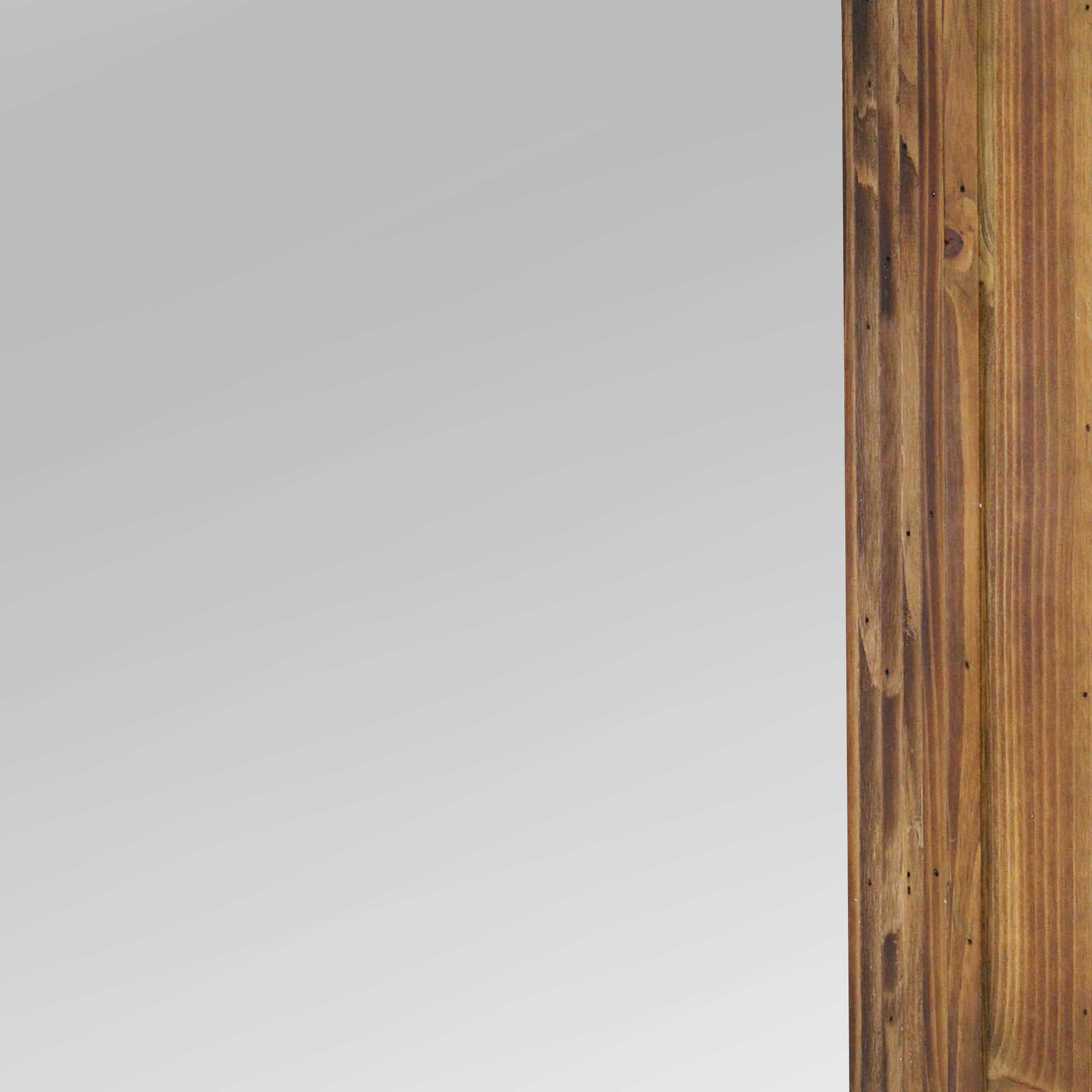 31.5" Layered Cherry Wood Framed Mirror