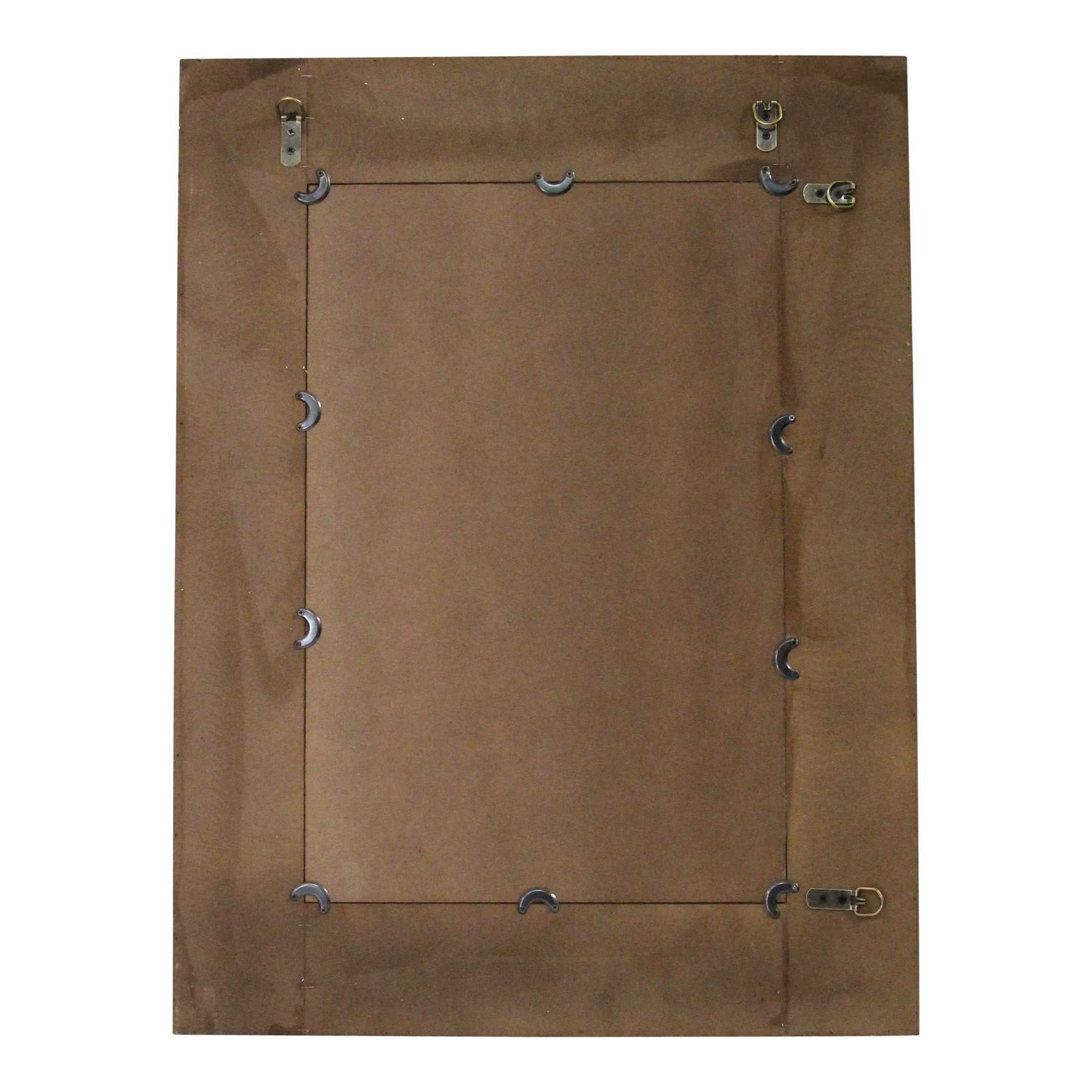 31.5" Layered Cherry Wood Framed Mirror