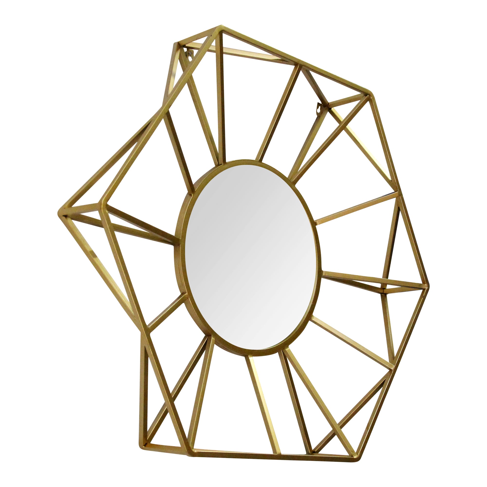 32.50" Metal Shimmery Gold Mirror