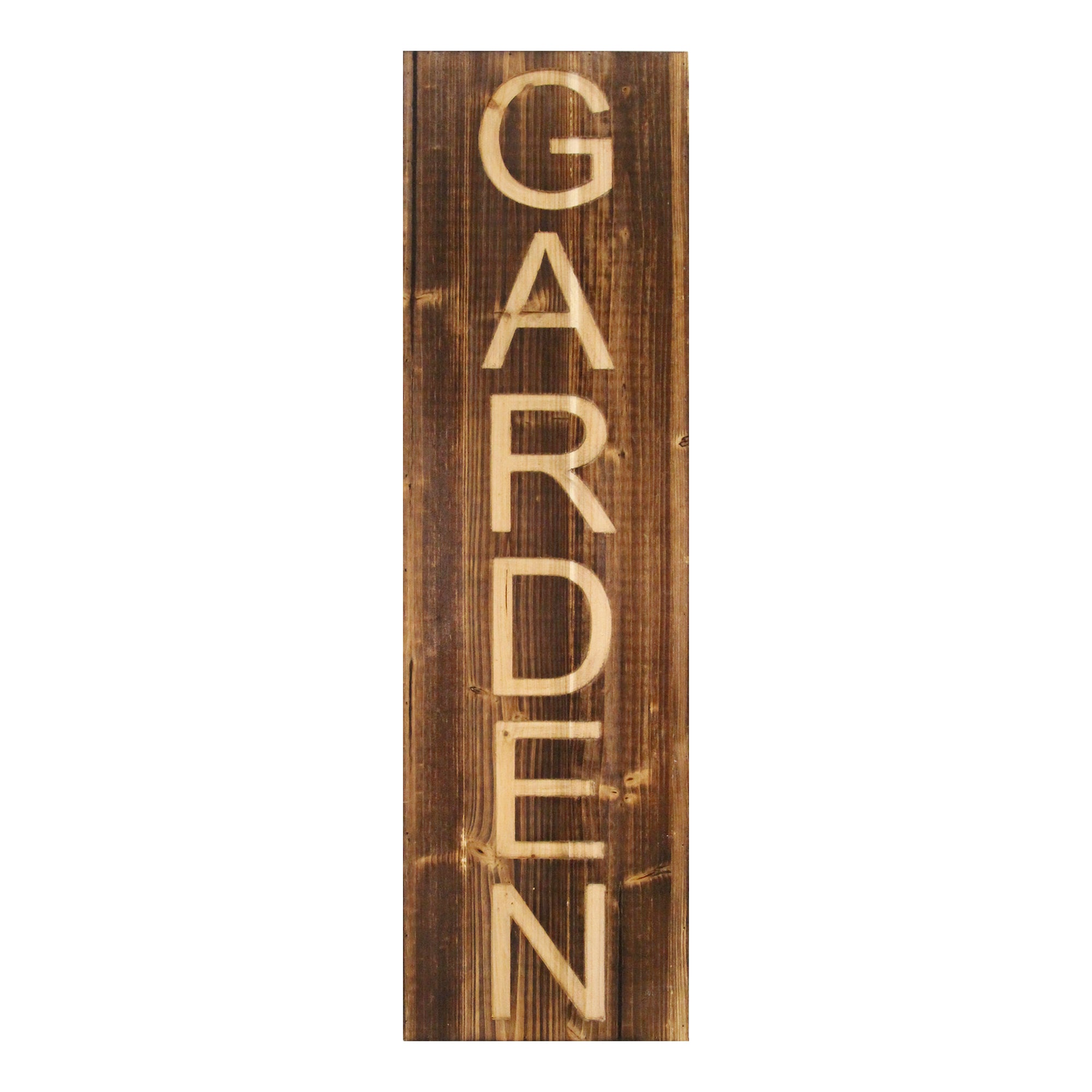 Carved "Garden" Wood Panel Wall Decor