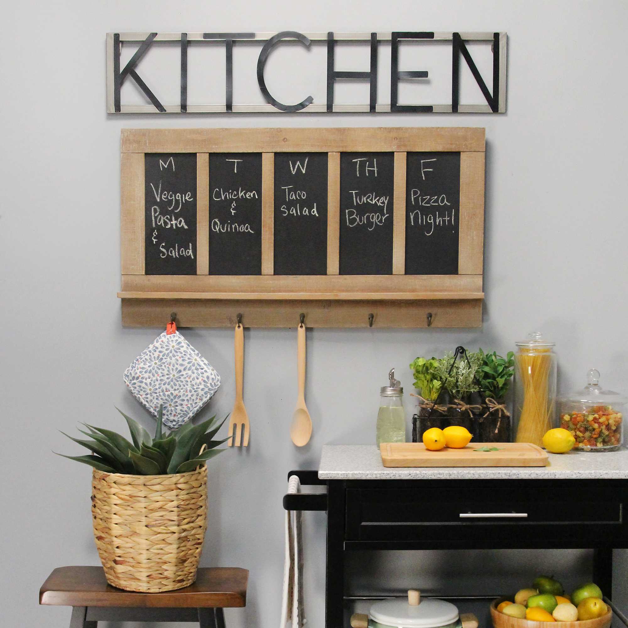 Metal Kitchen Sign Wall Decor