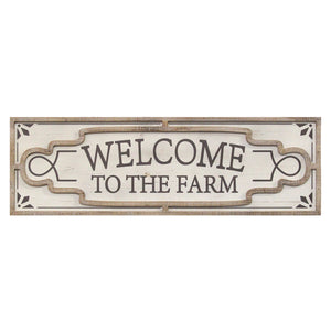 "Welcome To The Farm" Wood Wall Decor