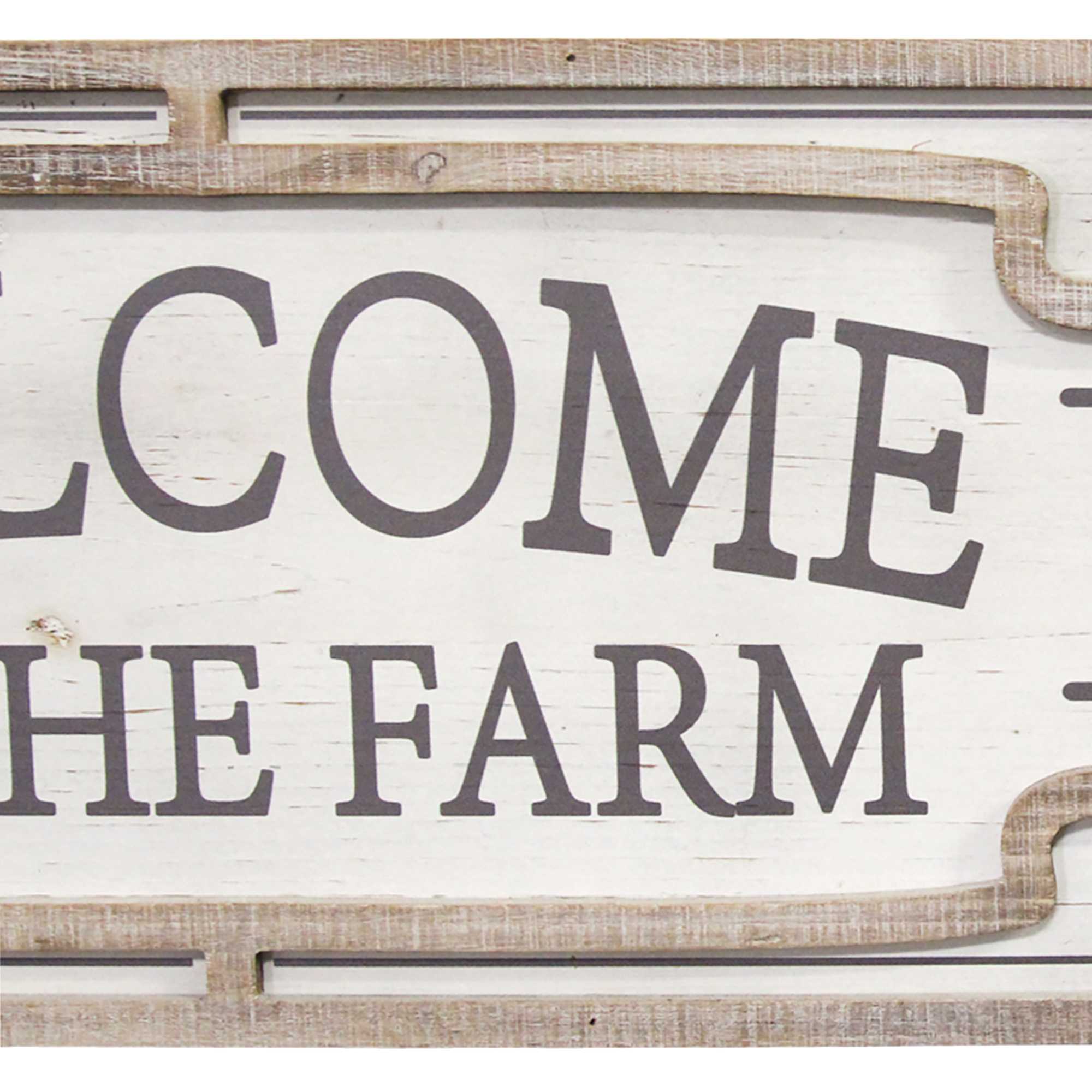"Welcome To The Farm" Wood Wall Decor