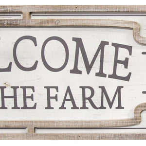 "Welcome To The Farm" Wood Wall Decor