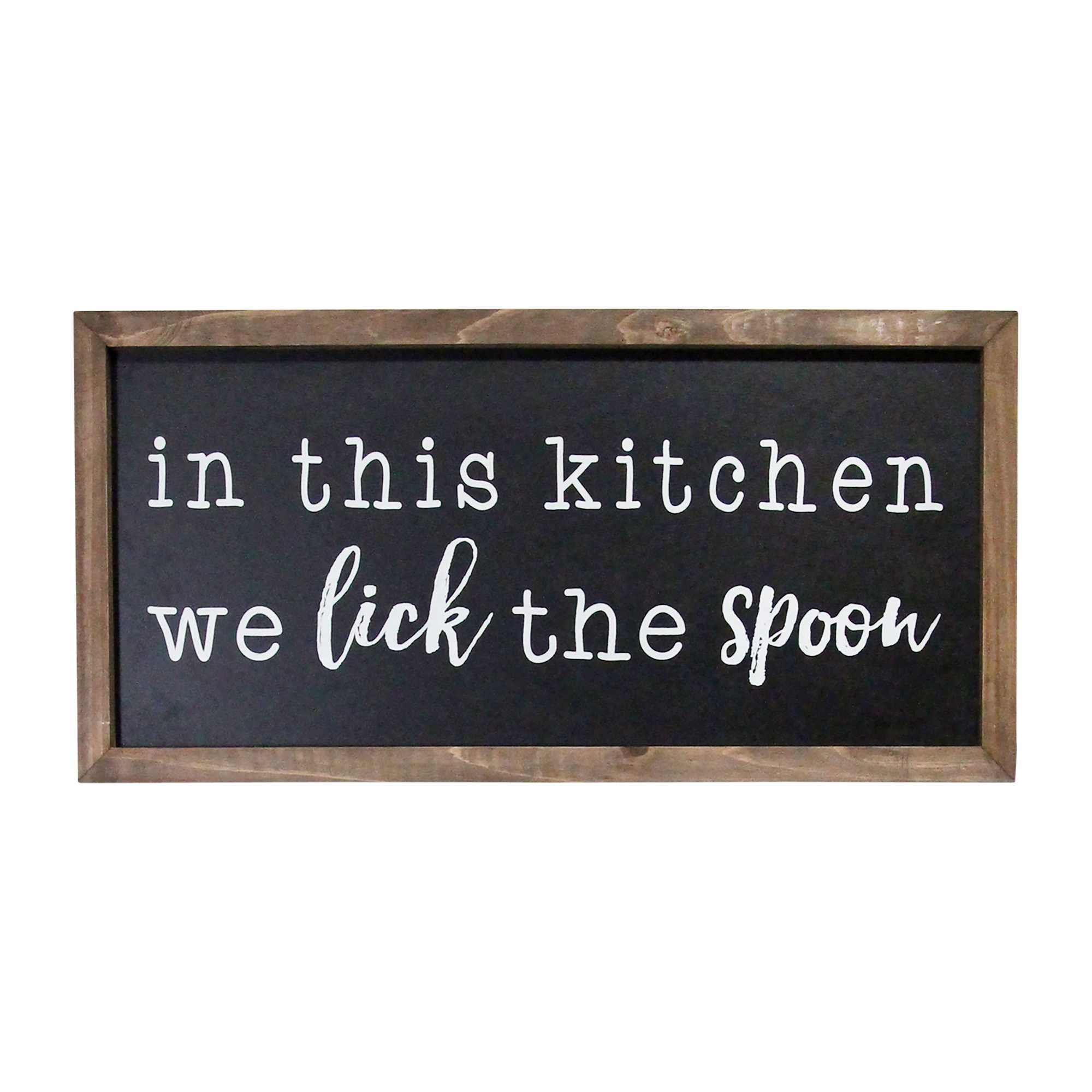 In This Kitchen Wood Wall Decor