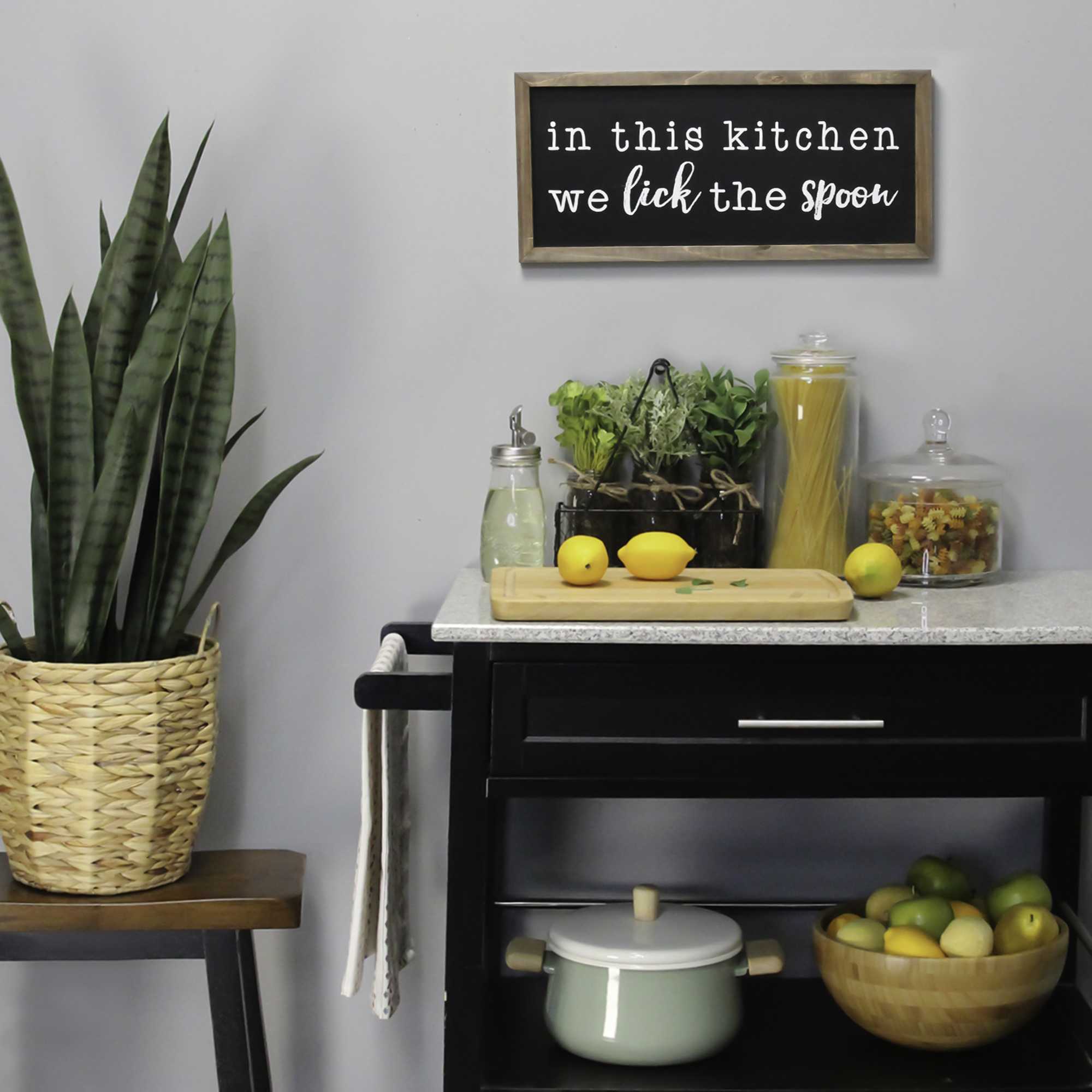 In This Kitchen Wood Wall Decor