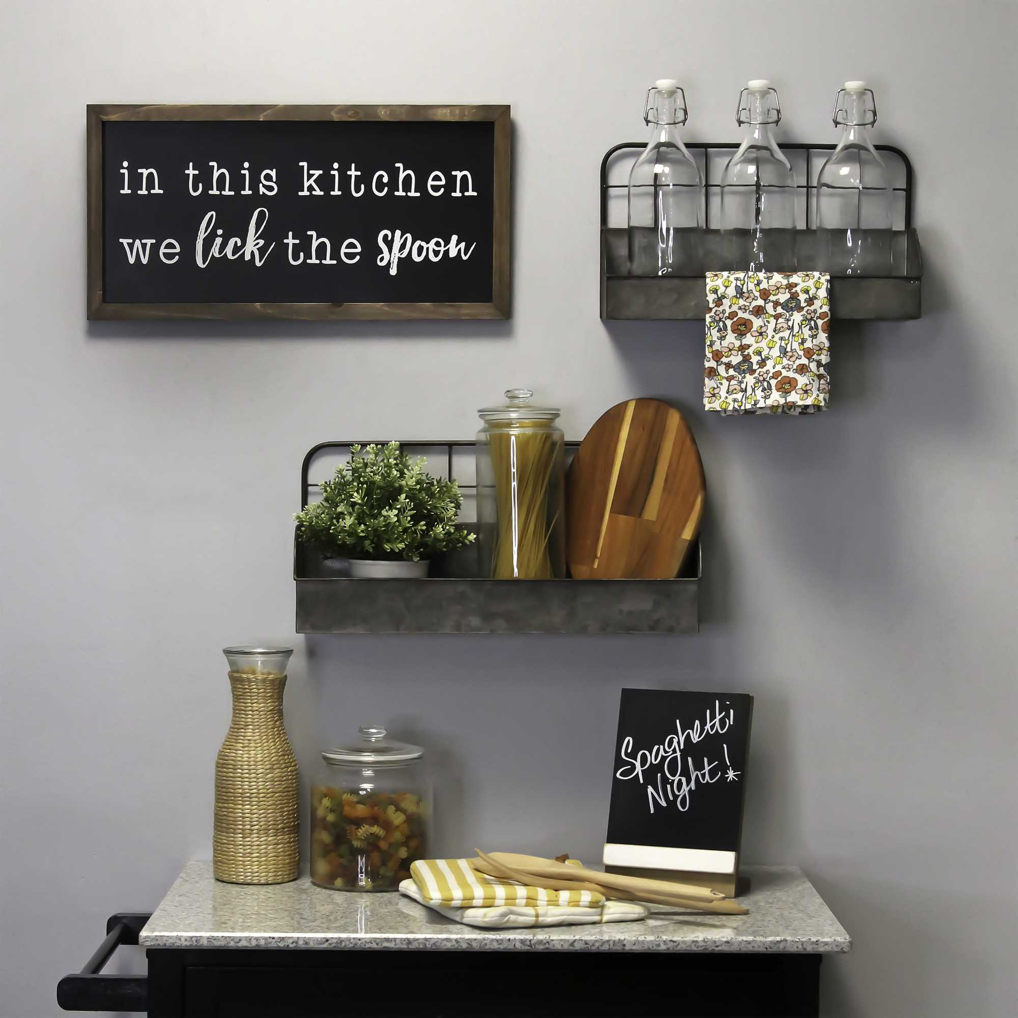 In This Kitchen Wood Wall Decor