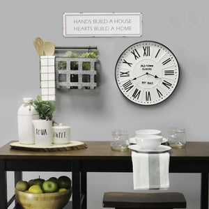 "Hearts Build a Home" Metal Wall Art