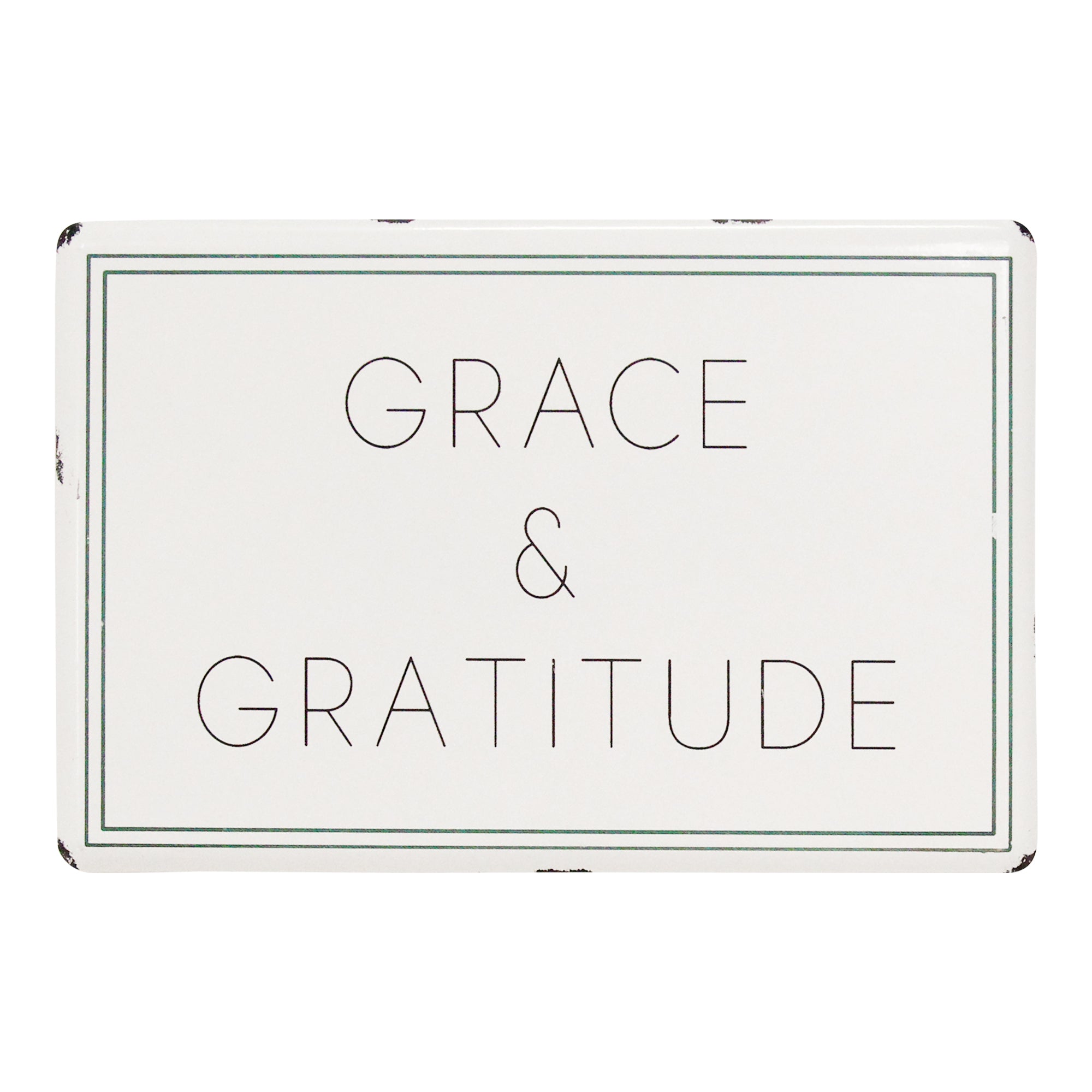 "Grace & Gratitude" Metal Wall Decor