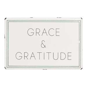 "Grace & Gratitude" Metal Wall Decor