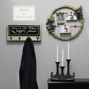 "Grace & Gratitude" Metal Wall Decor