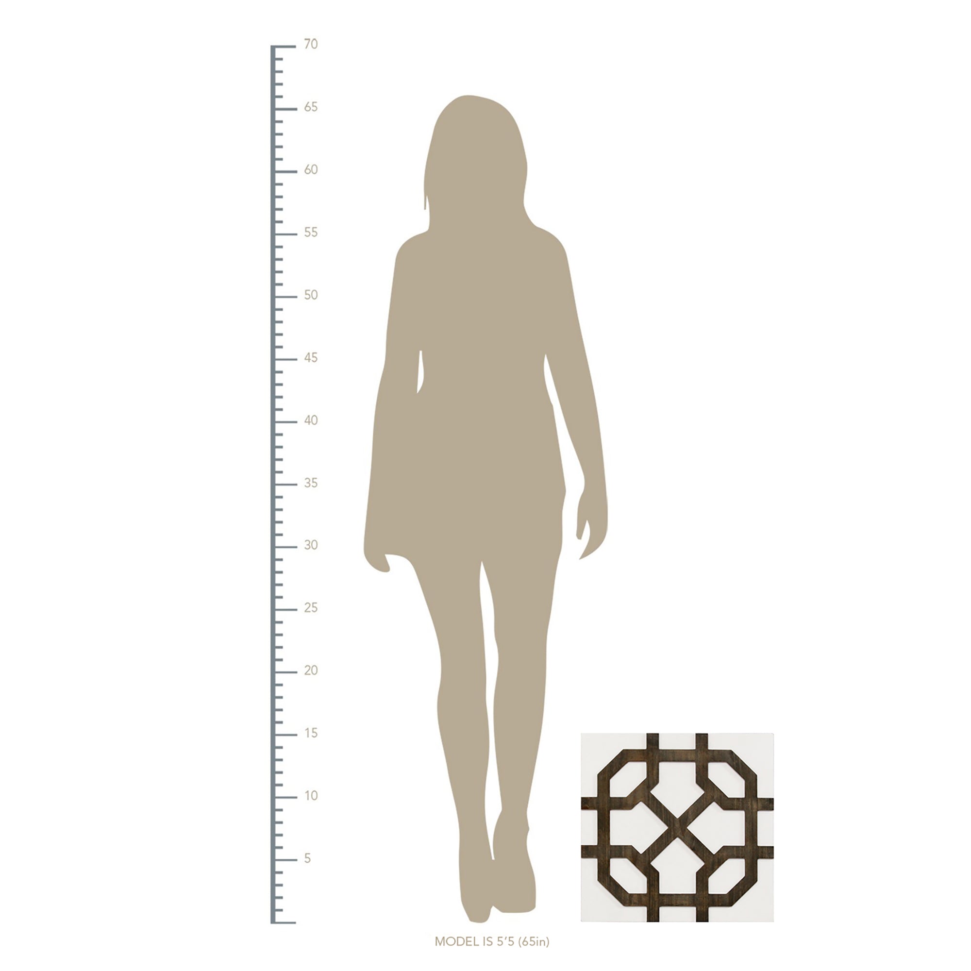 S/4 Handcrafted Wood & Metal Accent Wall Decor