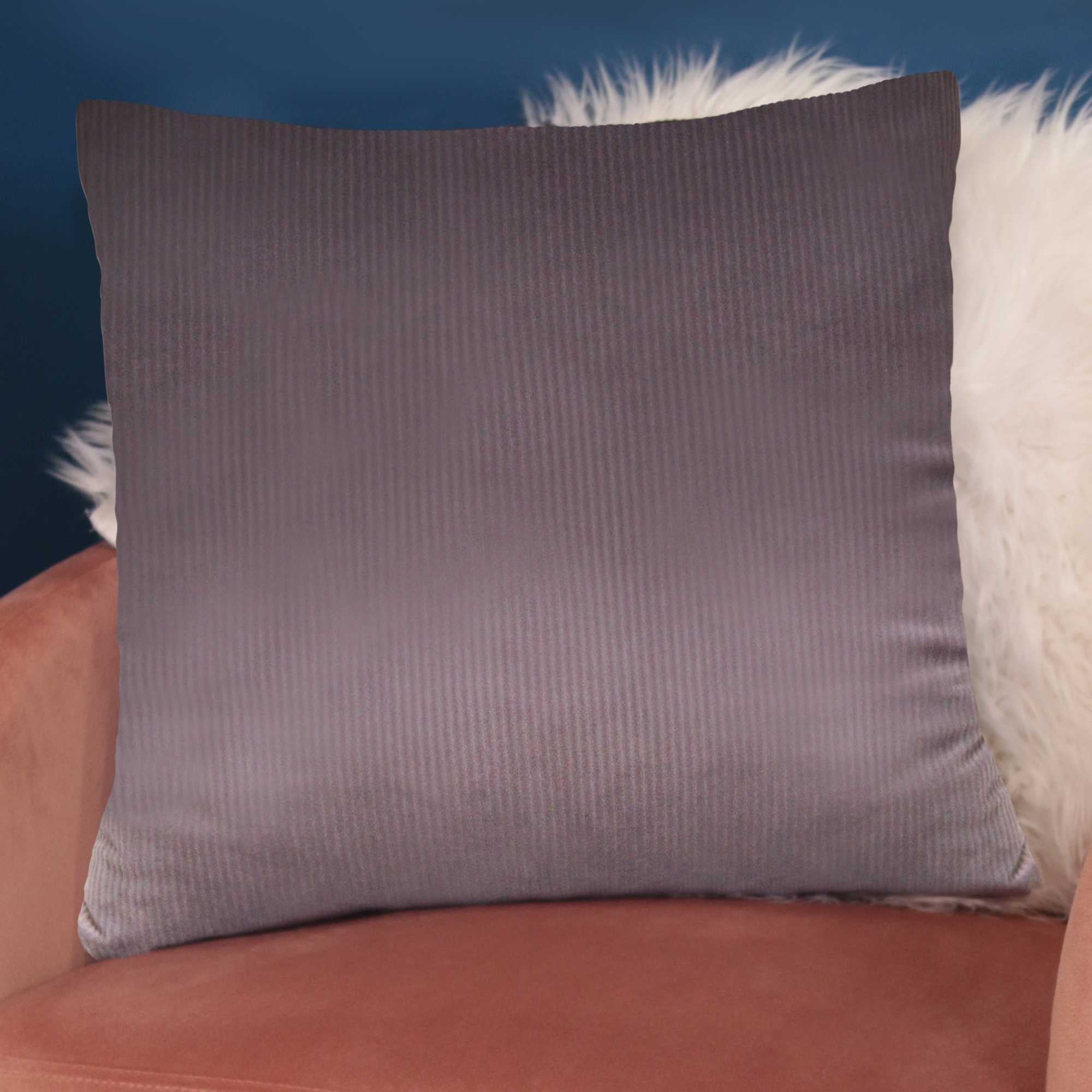 Rose Mauve Textured Velvet Square Pillow